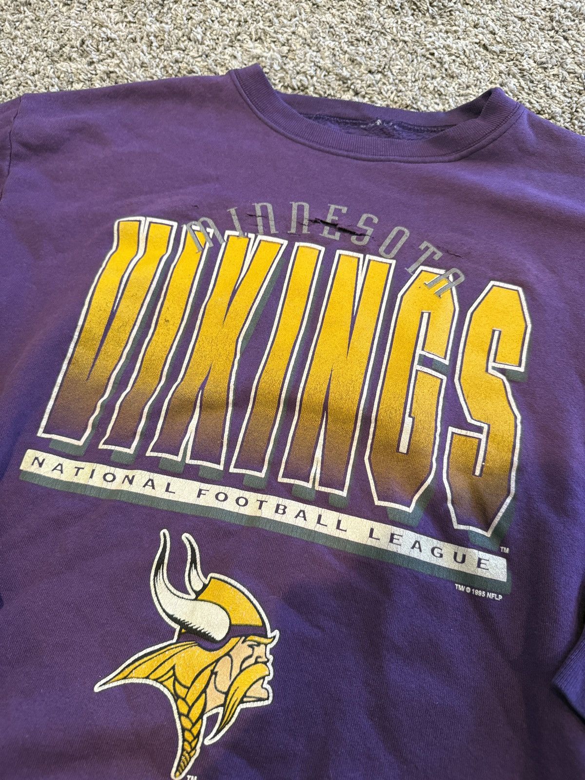 NFL × Vintage Vintage Minnesota Vikings crewneck Size US L / EU 52-54 / 3 - 2 Thumbnail