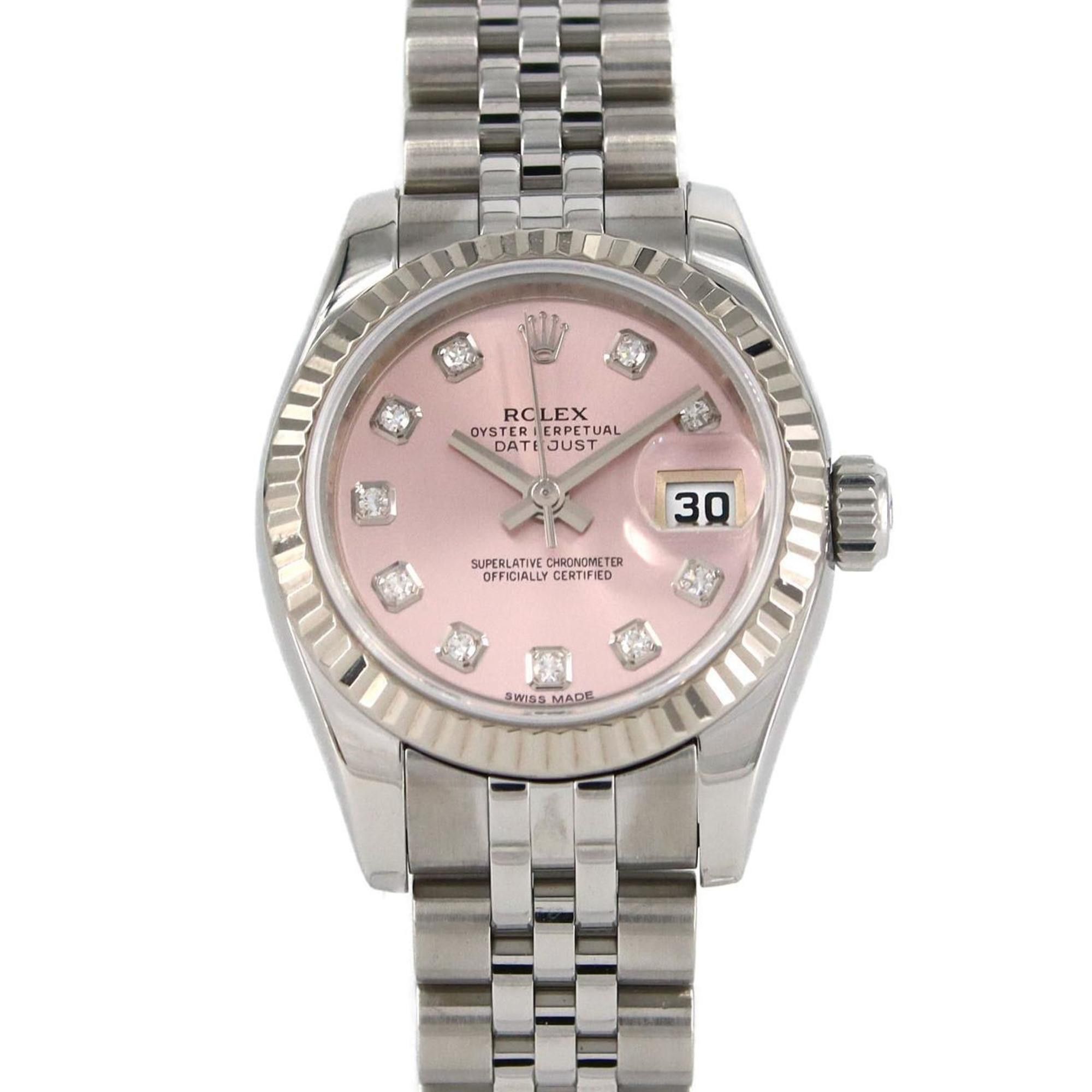 Rolex Datejust 179174G Ssxwg Watch Automatic Winding Random Number in Pink, Women's