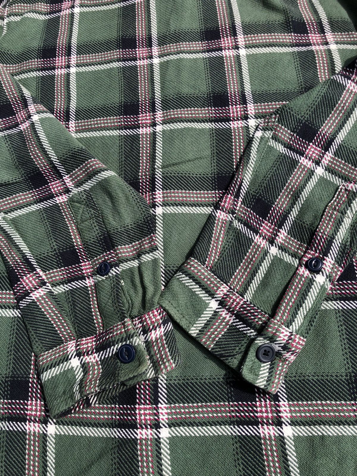 Vintage × Zara Zara Double Pocket Plaid Relaxed Fit Flannel Size US L / EU 52-54 / 3 - 7 Thumbnail