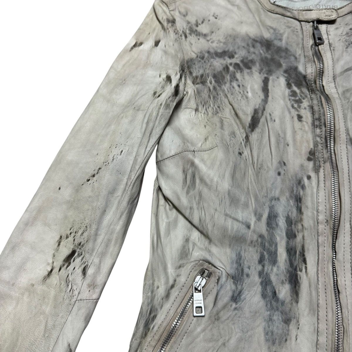 Giorgio Brato Giorgio Brato Brush Leather Jacket Size M / US 6-8 / IT 42-44 - 4 Thumbnail