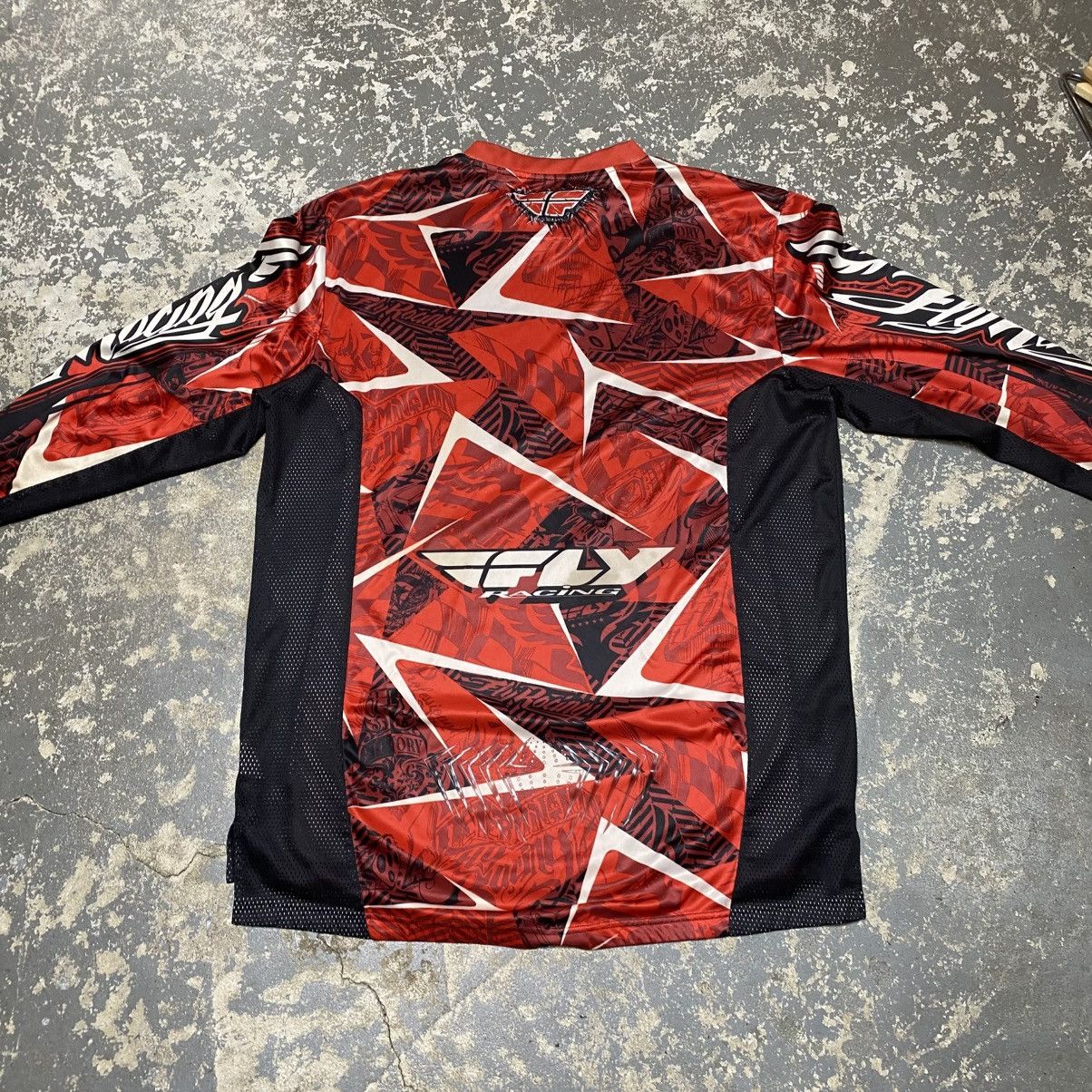 Fox Racing × Vintage Vintage Fly Racing Motor-cross Jersey Long Sleeve Tshirt Size US XL / EU 56 / 4 - 11 Thumbnail