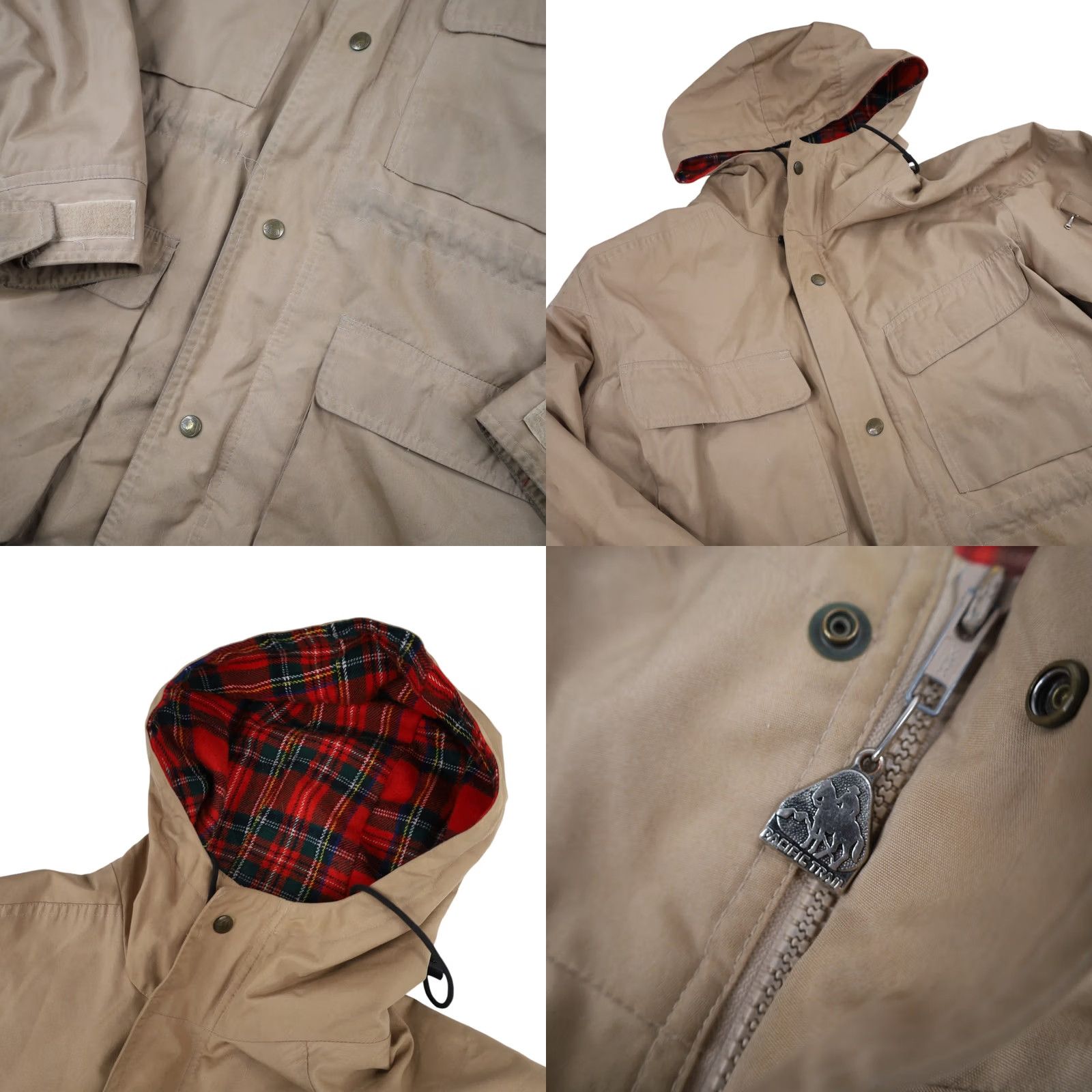 Vintage VINTAGE Pacific Trail Jacket Parka Mens Large Tan Flannel Lined Coat Size US L / EU 52-54 / 3 - 8 Thumbnail