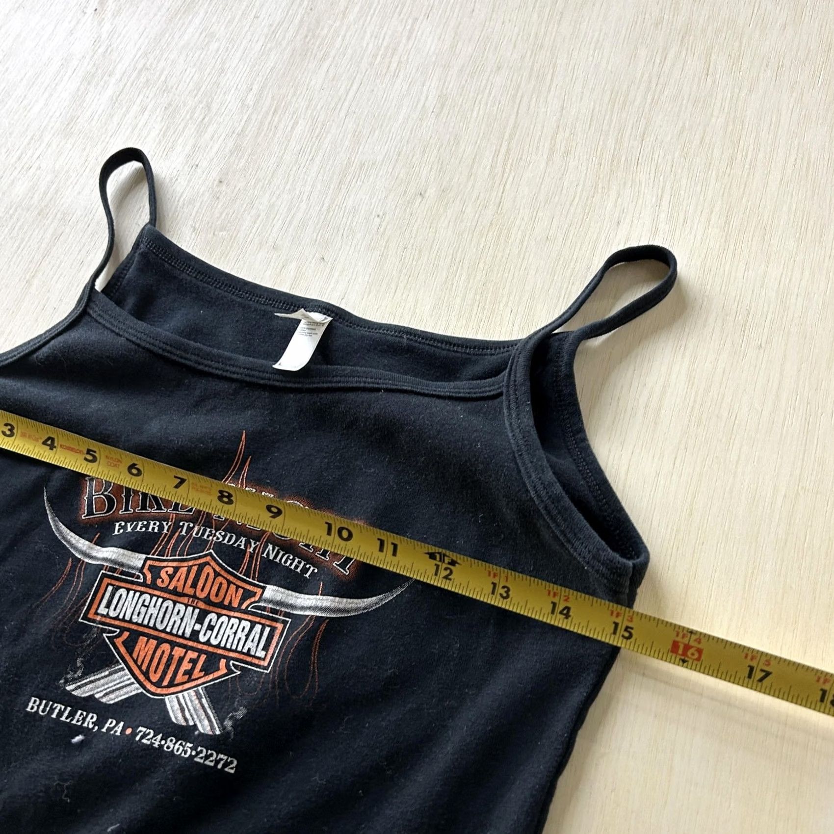 American Apparel American Apparel Tank Top Womens Large Black Bike Night Biker Graphic Camisole Size L / US 10 / IT 46 - 5 Thumbnail