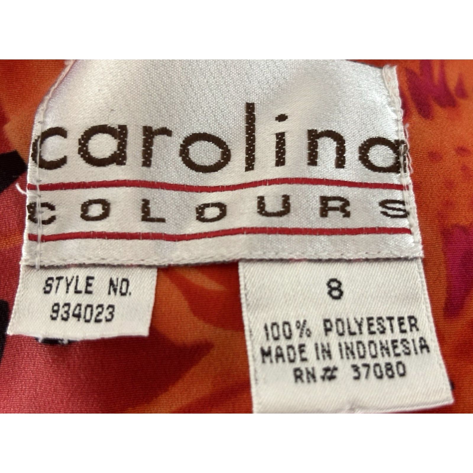 Vintage Vtg Carolina Colours Maxi Shirt Dress Sz 8 Women’s Tropical Button Front Floral Size M / US 6-8 / IT 42-44 - 8 Thumbnail