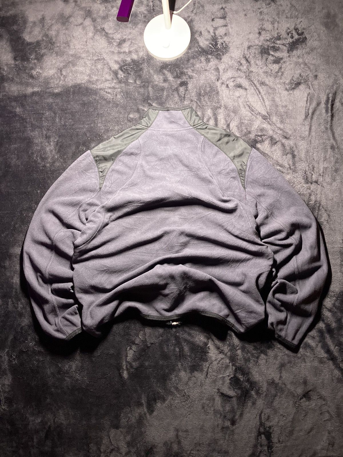 Nike × Vintage ⛩️Nike full-zip basic nylon fleece jacket vintage y2k swoosh Size US L / EU 52-54 / 3 - 2 Thumbnail