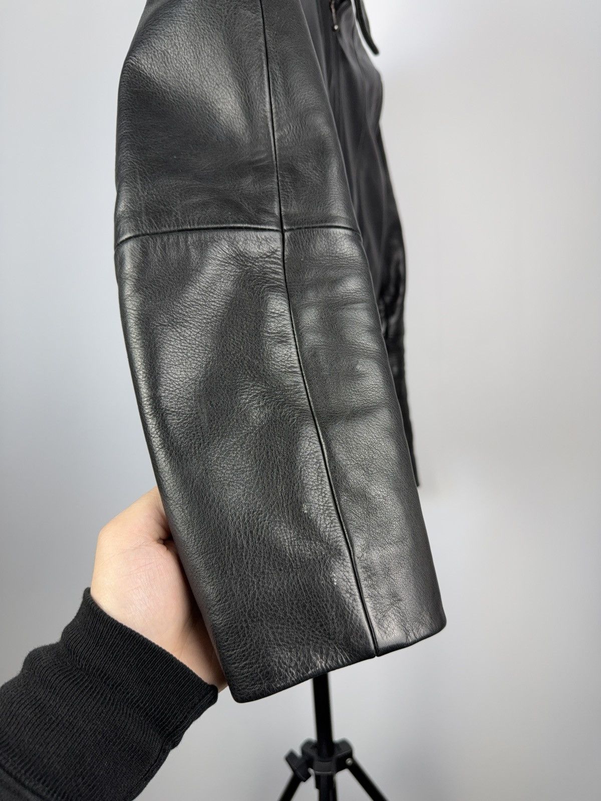 VINTAGE 90’s Rock Y2K LEATHER MOTO Racing BIKER JACKET