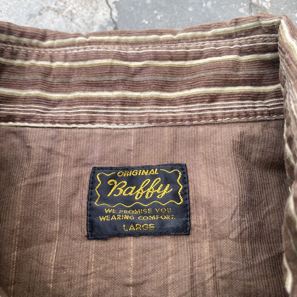 BAFFY Stripe Western Corduroy Shirt