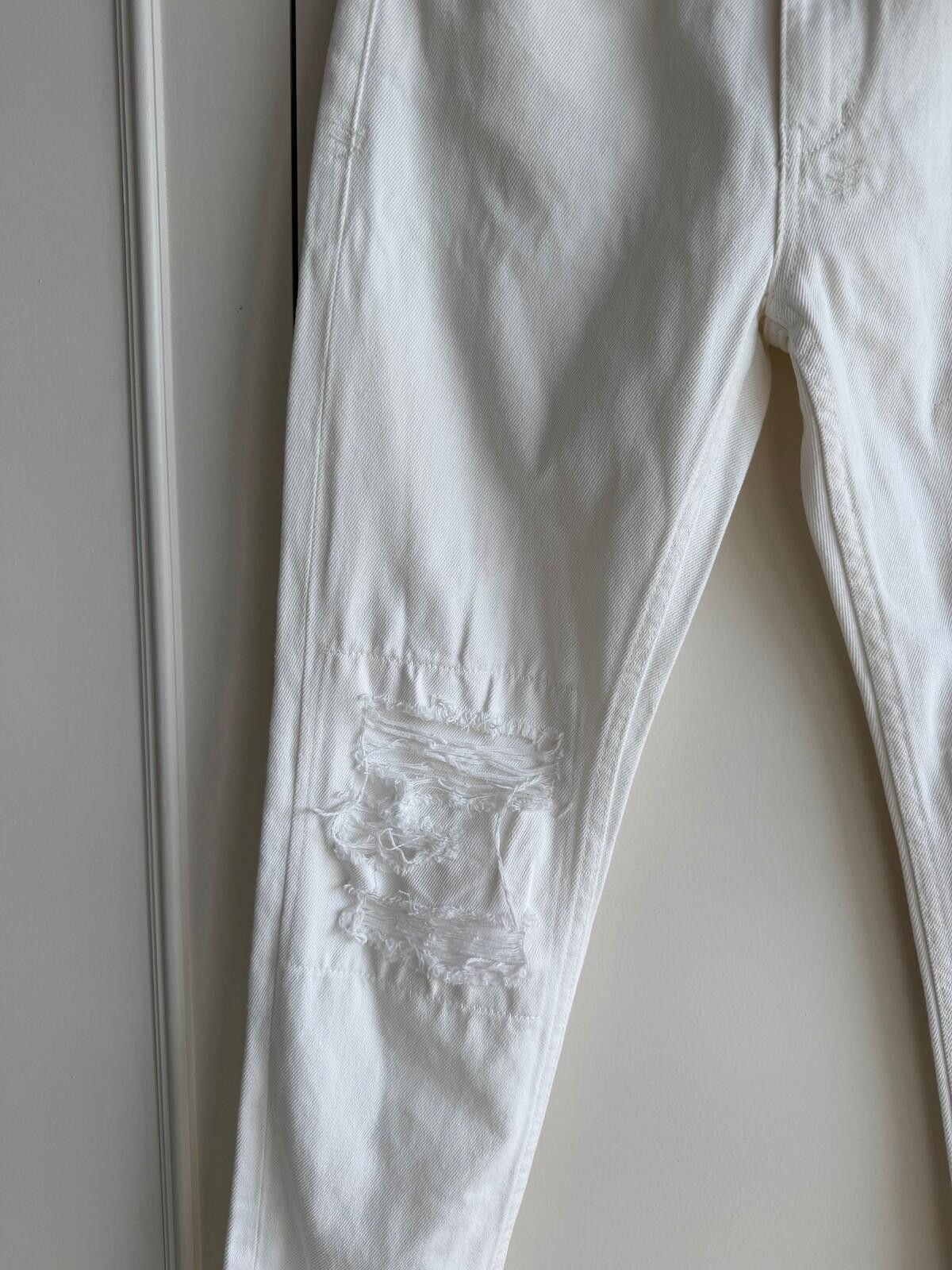 Ksubi new ksubi womens denim jeans nine o white trashed blanc 26 8 Size 26" / US 2 / IT 38 - 5 Thumbnail