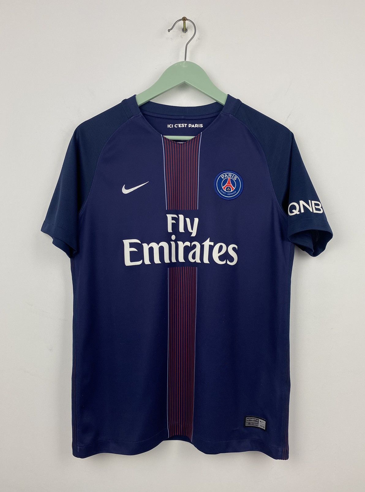 Nike Paris Saint Germain PSG 2016 2017 Soccer Jersey Milan Real Size US XS / EU 42 / 0 - 1 Thumbnail