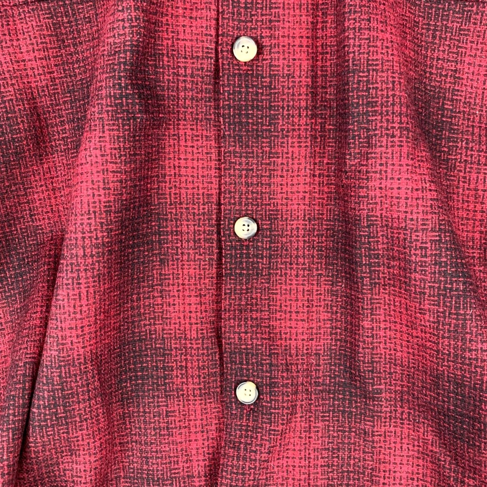 Eddie Bauer VINTAGE Eddie Bauer Shirt Plaid Wool Blend Long Sleeve Mens XL Red Buttons Up Button-Down Collared Flannel Size US XL / EU 56 / 4 - 5 Thumbnail