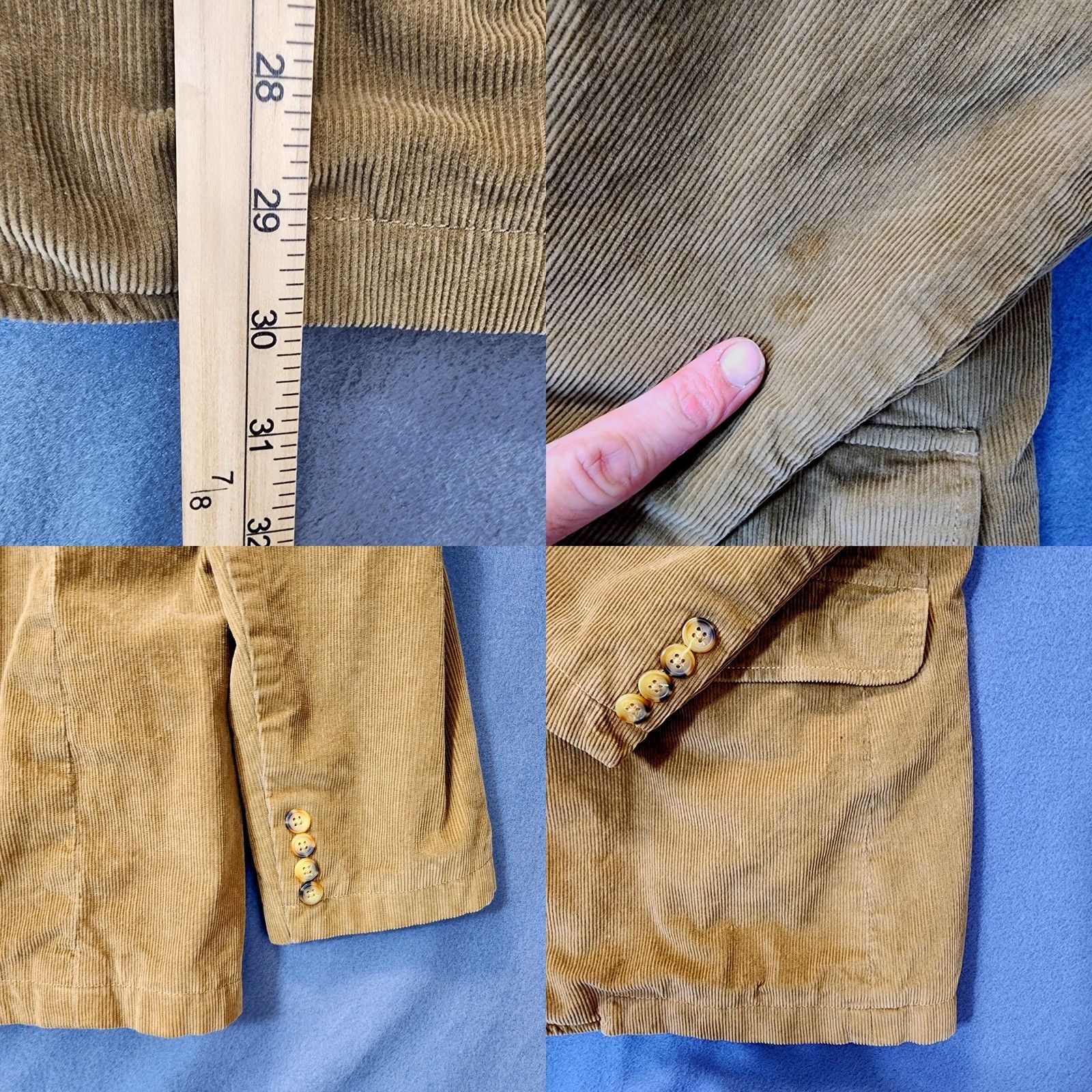 J.Crew VINTAGE J. Crew Sport Coat XL Brown Corduroy Lined Notch Lapel 3-Button 4-Button Sleeve Mens Size US XL / EU 56 / 4 - 8 Thumbnail