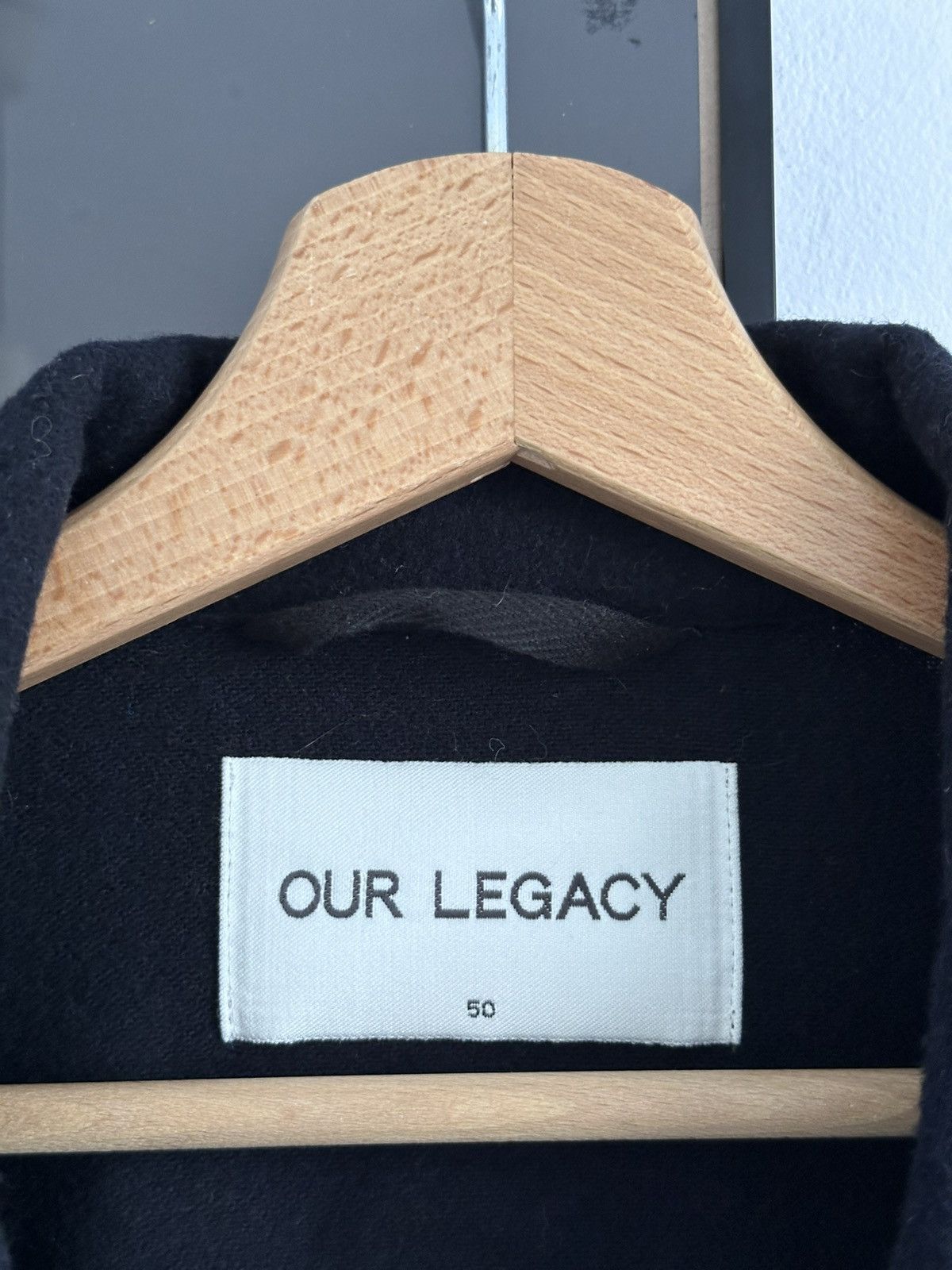 Our Legacy Our Legacy Navy Light Cash Wool Over Shirt Size US M / EU 48-50 / 2 - 3 Thumbnail