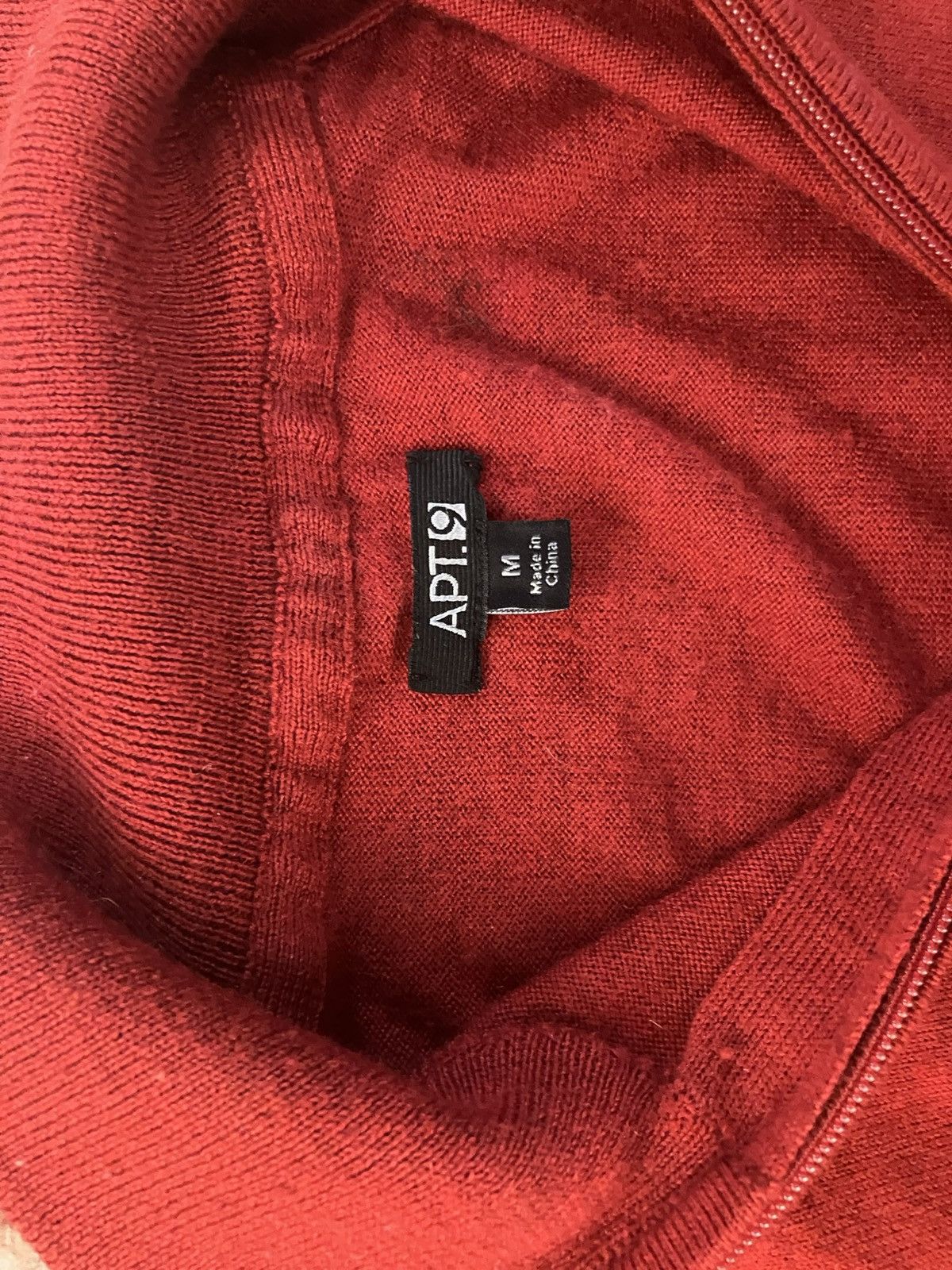 Apt. 9 Y2K Red Quarter Zip Turtleneck Sweater – Women’s M Size M / US 6-8 / IT 42-44 - 3 Thumbnail