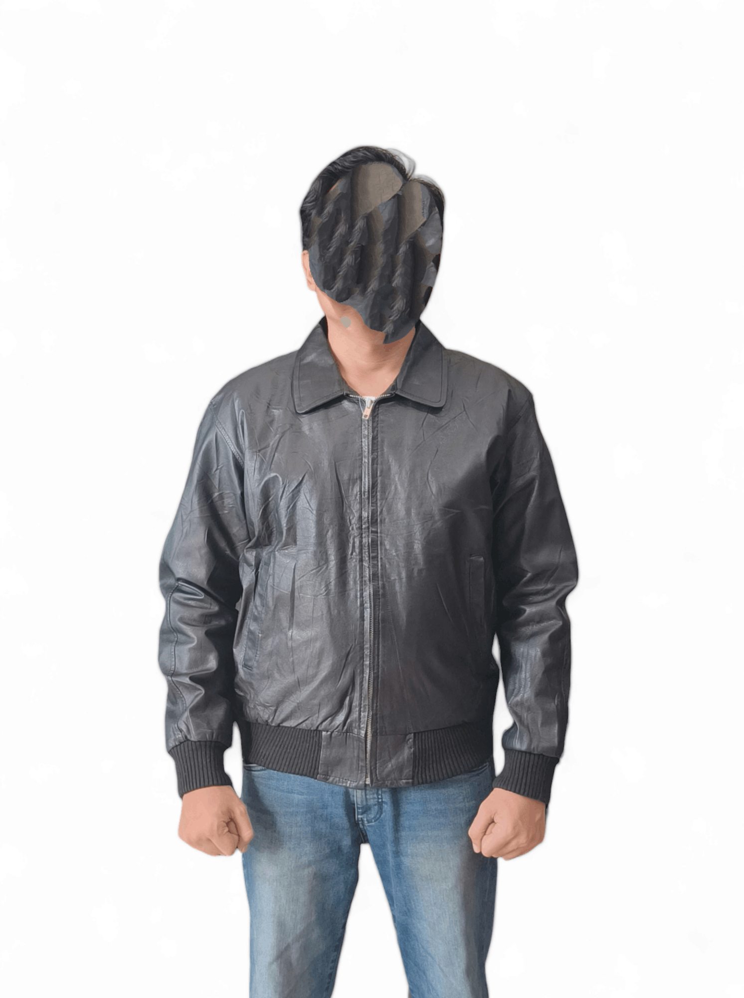 Vintage Vintage Japanese Bomber Fashion Black Leather Jacket Size US M / EU 48-50 / 2 - 6 Thumbnail