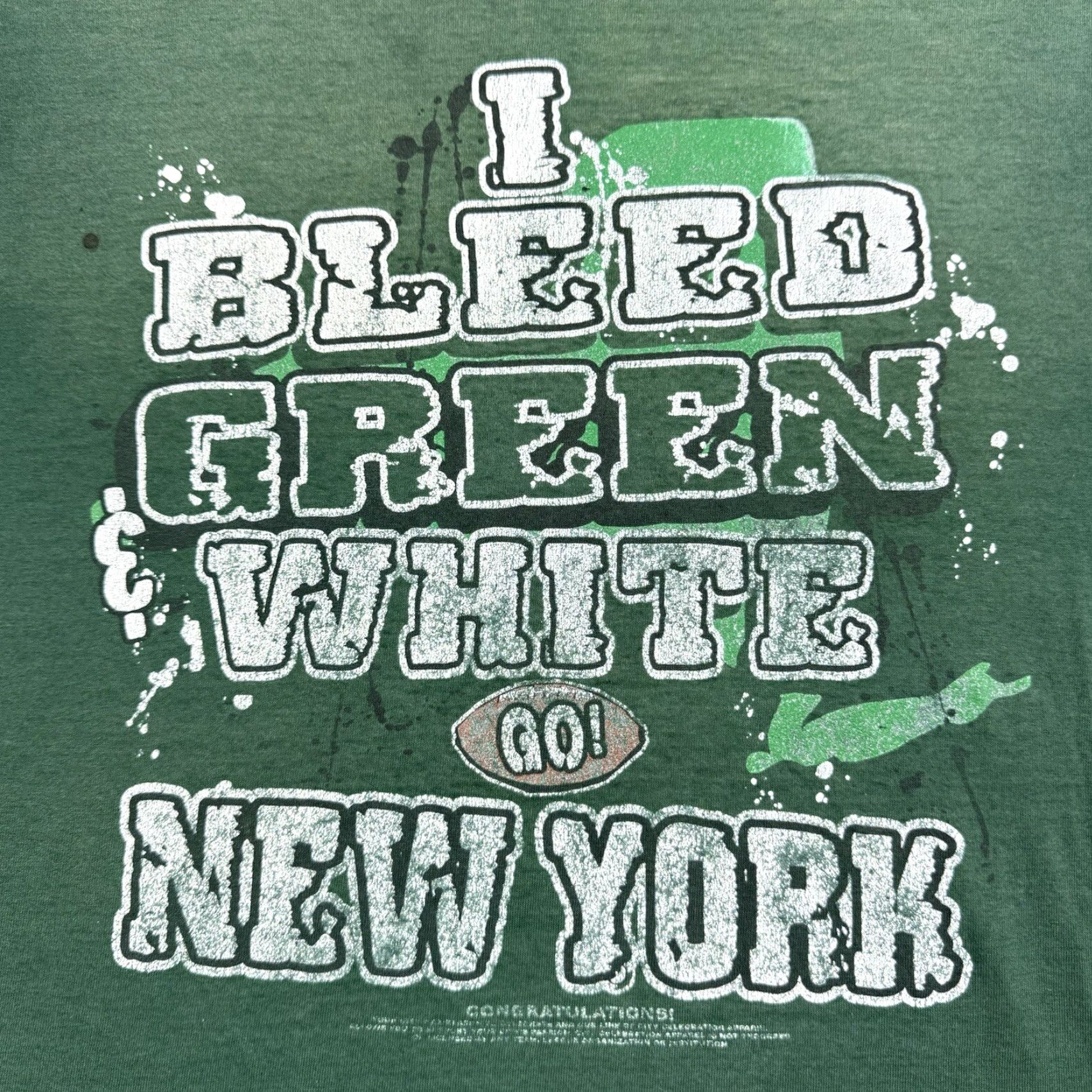 Vintage VINTAGE New York Jets T-Shirt Adult Medium Green 90s Grunge Sports Y2K Men Size US M / EU 48-50 / 2 - 2 Thumbnail
