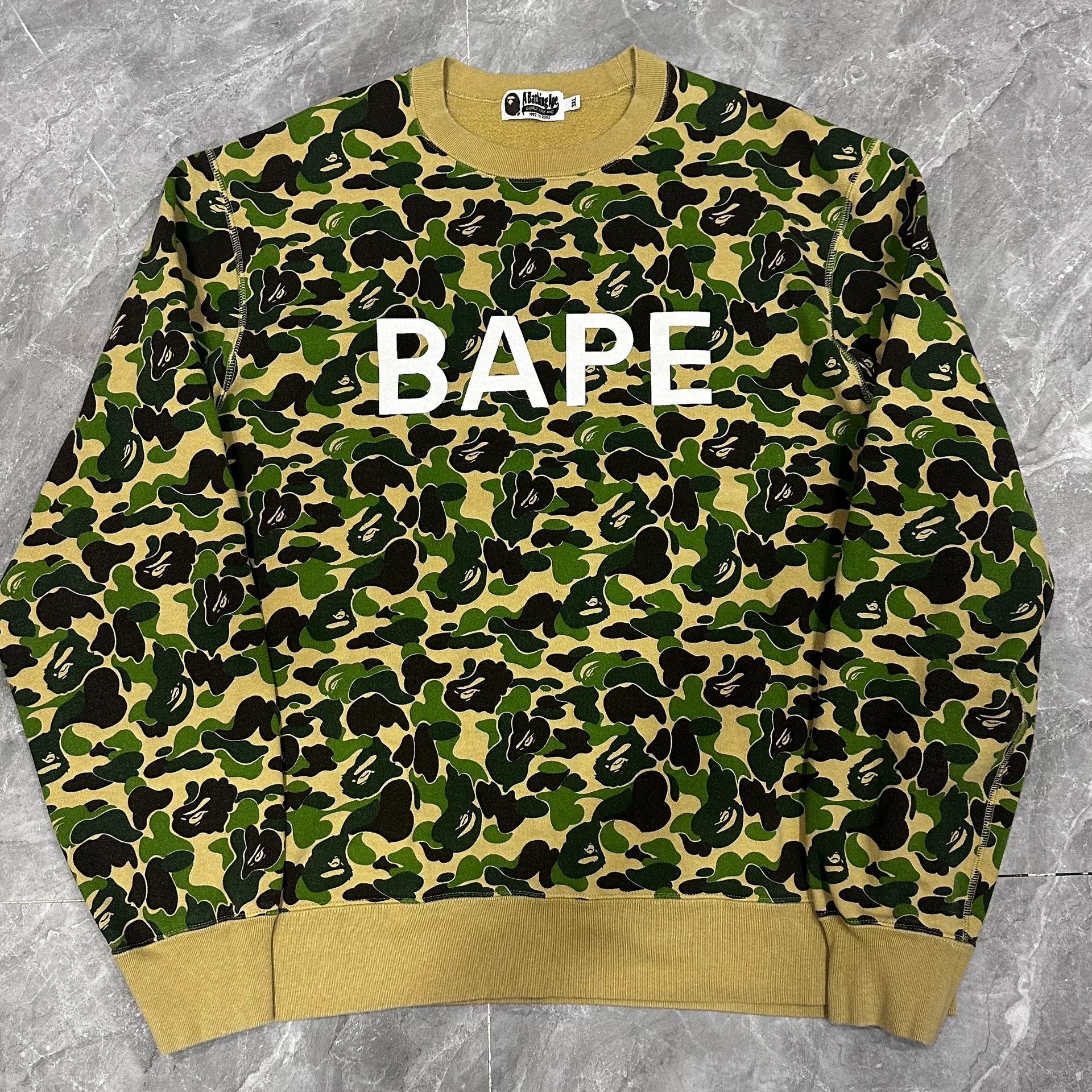 Bape Bape Camouflage Crewneck Sweatshirt Size US XXL / EU 58 / 5 - 1 Thumbnail