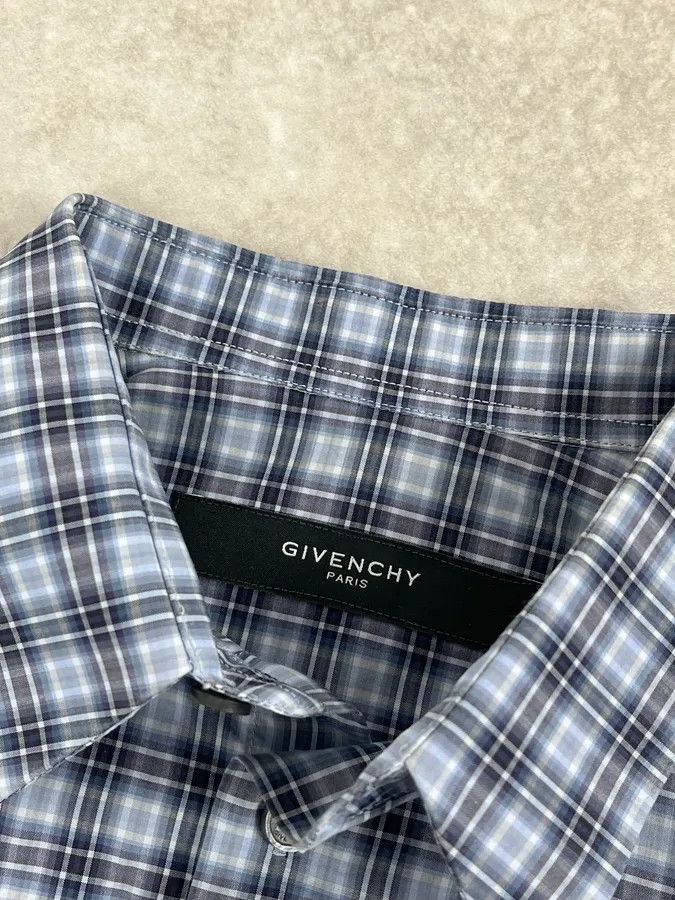Givenchy Givenchy Blue Checkered Shirt Size US S / EU 44-46 / 1 - 9 Thumbnail