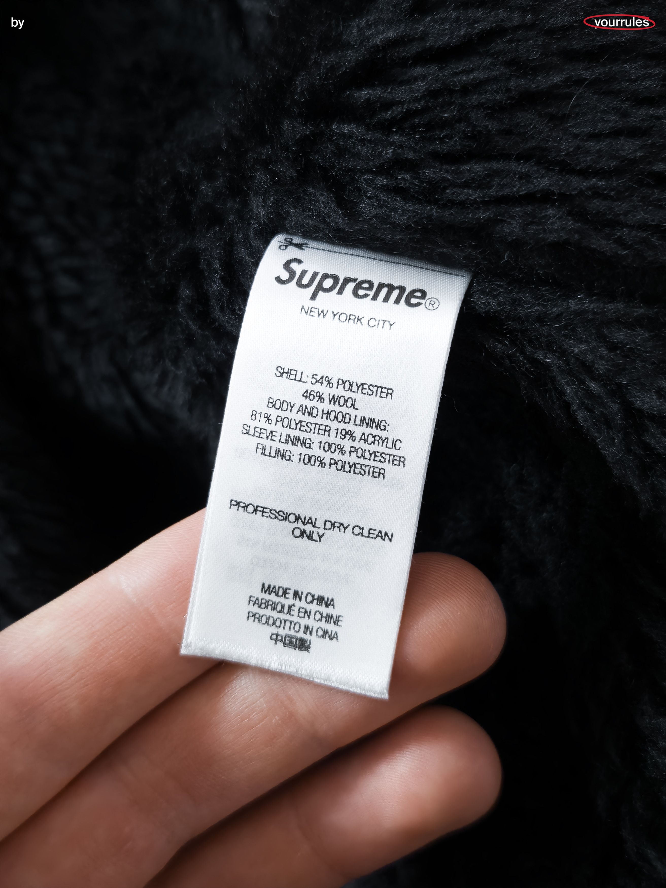 Supreme Supreme Plaid Wool Hooded Work Jacket (black) Size US L / EU 52-54 / 3 - 5 Thumbnail