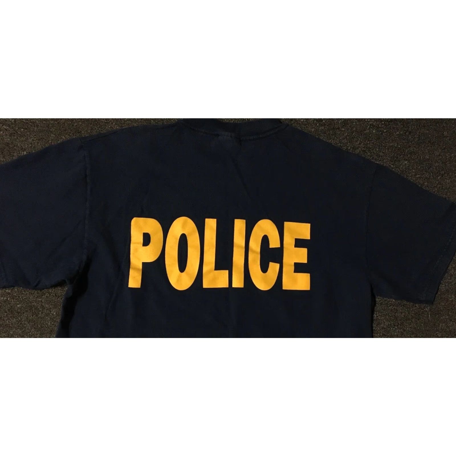 Vintage Vtg 90s ASU Police Faded Shirt M Arizona School Officer Cop Military Army Grunge Shirt Mens Navy Blue Graphic Tee Size US M / EU 48-50 / 2 - 7 Thumbnail