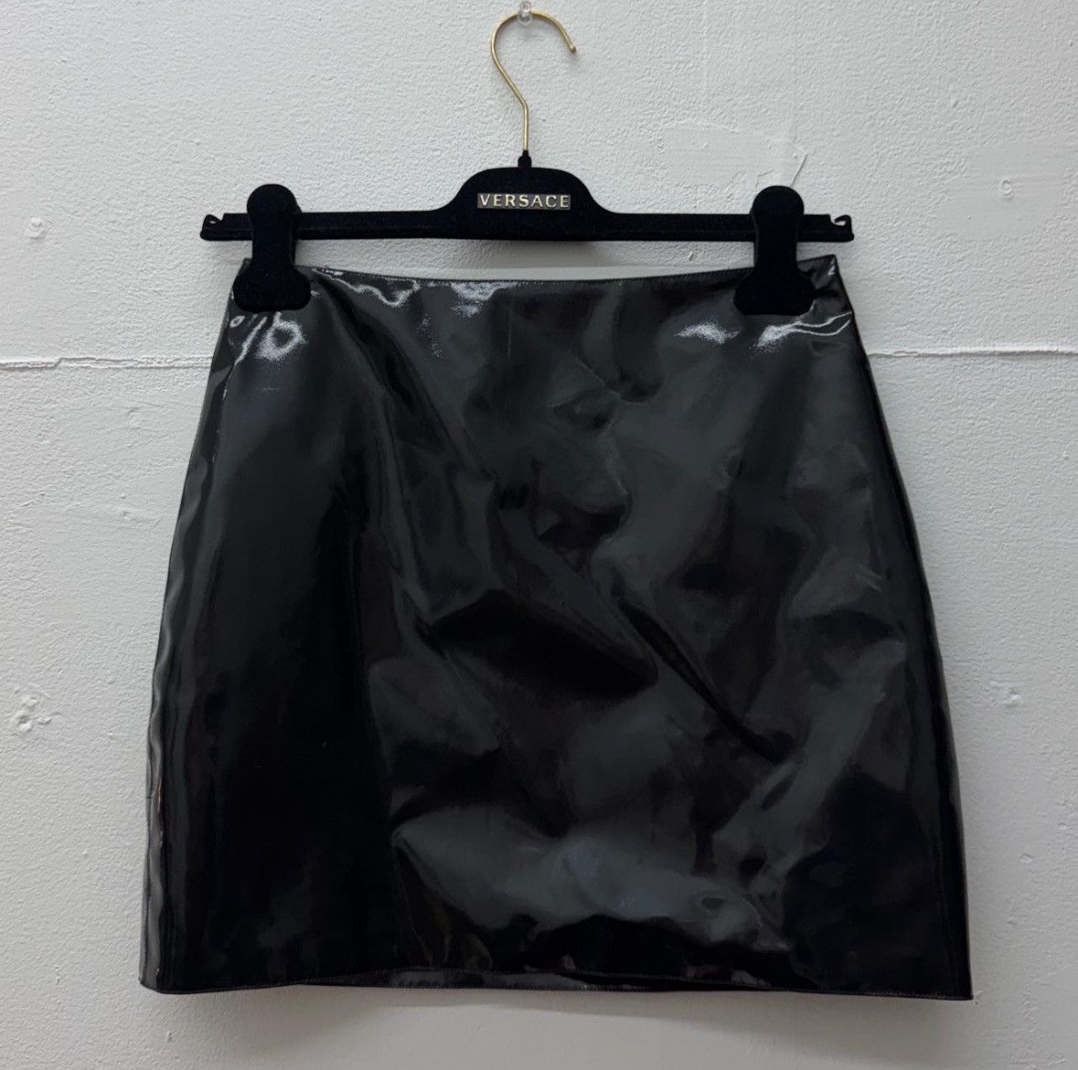 Versace Versace vinyl mini skirt Size 25" / US 0 / IT 36 - 1 Thumbnail