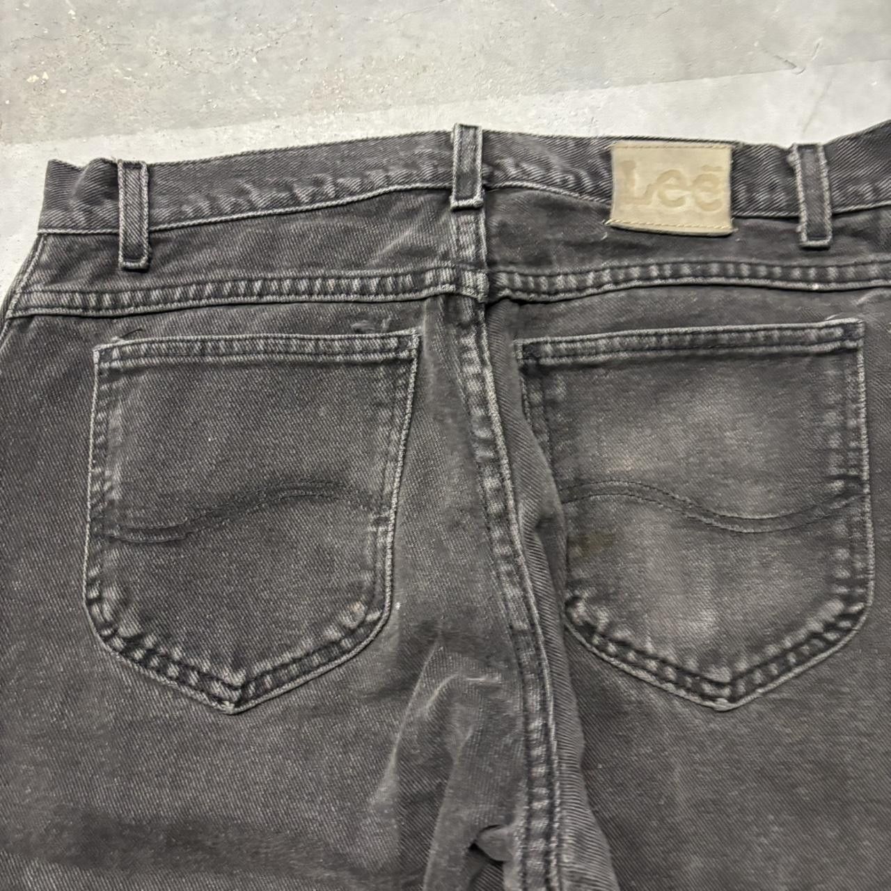 Japanese Brand × Vintage Crazy Vintage Y2K/2000s Grunge Faded Black Denim Jeans! Size US 32 / EU 48 - 7 Thumbnail