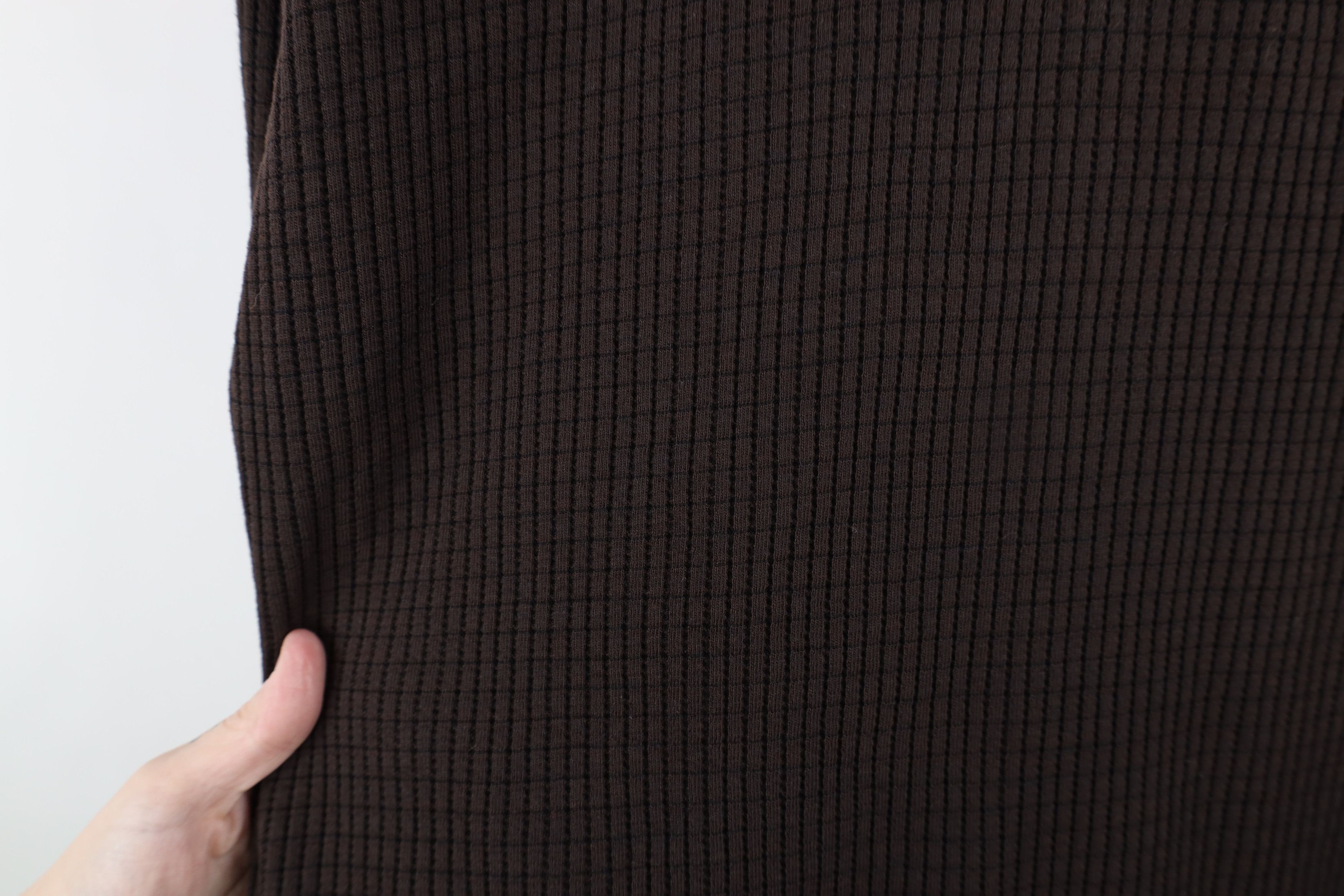 Vintage Vintage 90s Streetwear Heavyweight Long Sleeve Polo Brown Size US L / EU 52-54 / 3 - 6 Thumbnail