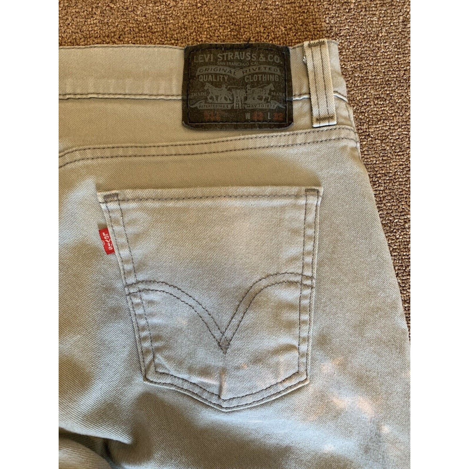 Levi's Levis 511 Jeans Men's 32X32 Blue Gray Slim Fit Distressed Size US 32 / EU 48 - 3 Thumbnail