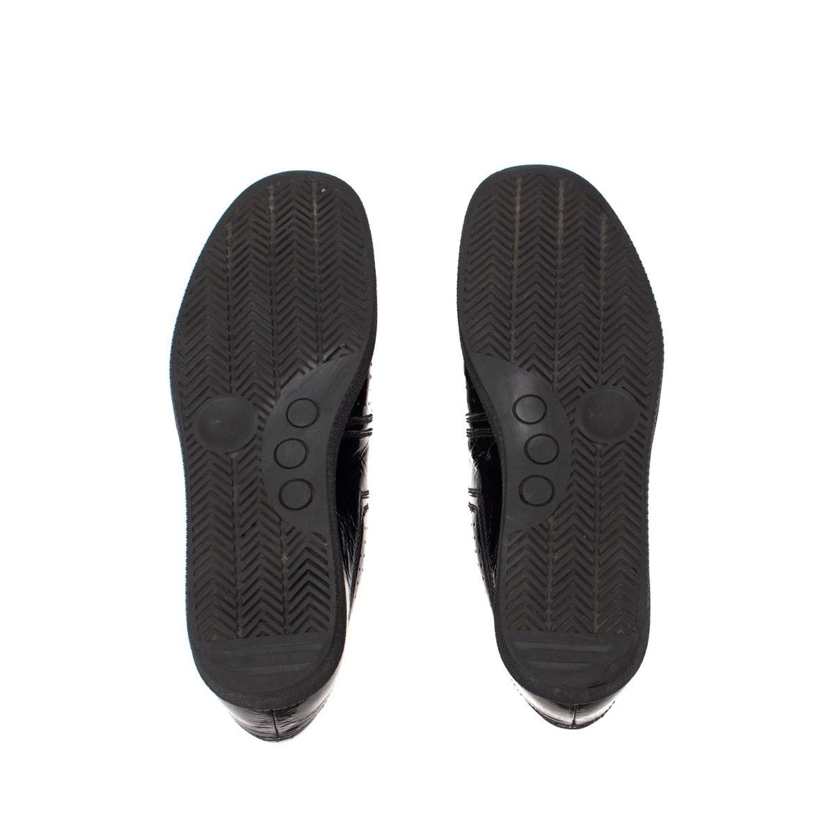Miu Miu × Prada RARE MIU MIU GAT Patient Leather Low Top Sneaker Black US:9 Size US 9 / EU 42 - 14 Thumbnail