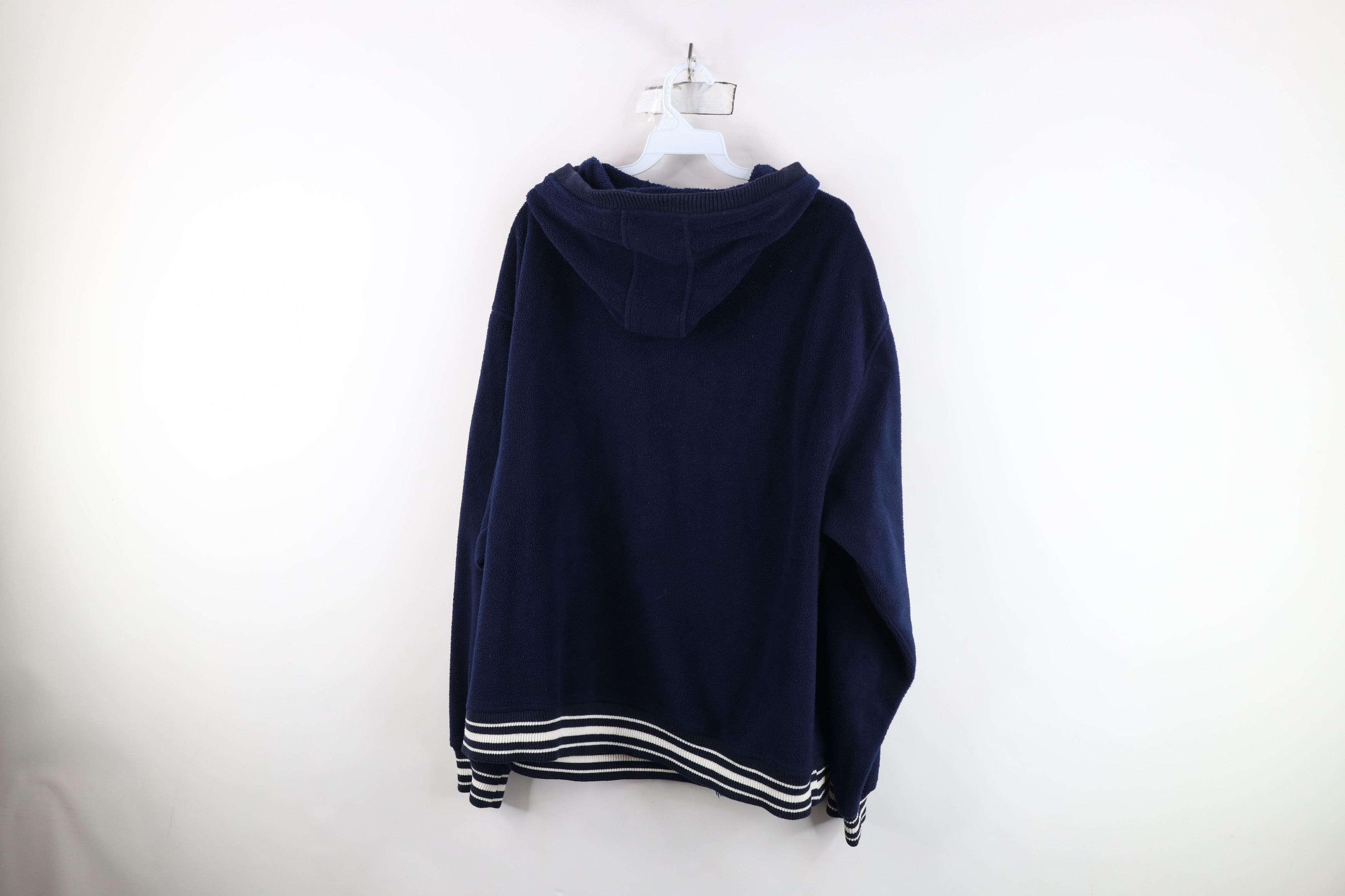 Starter Vintage 90s Starter of Michigan Full Zip Fleece Hoodie Blue Size US XL / EU 56 / 4 - 14 Thumbnail