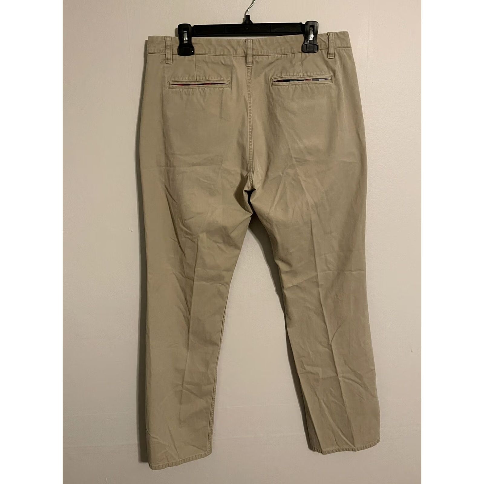 Bonobos Bonobos Pants Chino Khaki Casual Straight Leg Flat Front Men's 34x34 Size US 34 / EU 50 - 3 Thumbnail