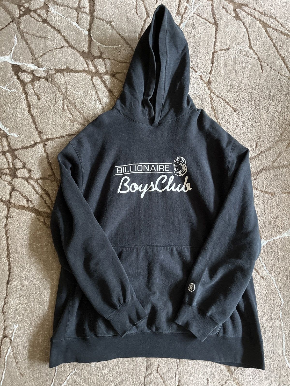 image of Billionaire Boys Club Script Logo Hoodie in Black, Men's (Size 2XL)