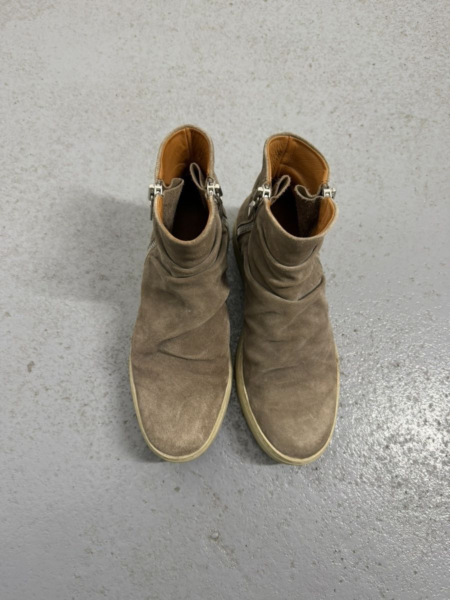 John Varvatos John Varvatos Waved Leather Double Zipped Boots Size US 10 / EU 43 - 5 Thumbnail