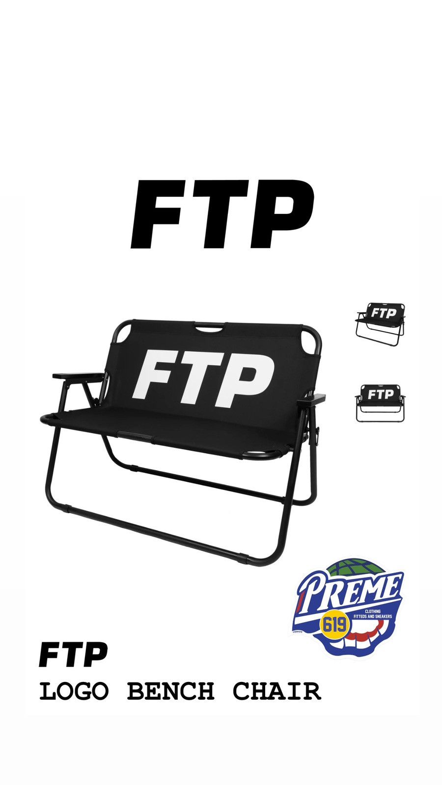 Fuck The Population FTP LOGO BENCH CHAIR Size ONE SIZE - 7 Thumbnail