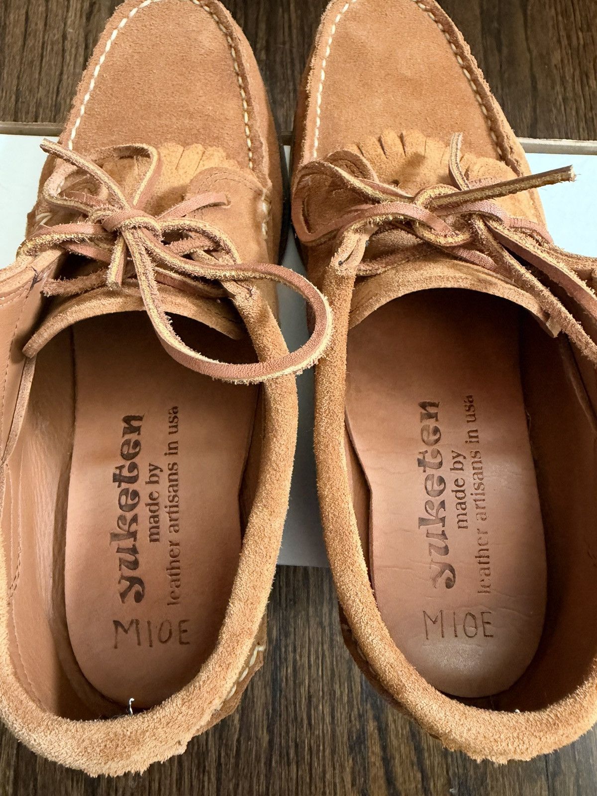 Yuketen Blucher W/Kiltie W/Camp sole FO G brown Size US 10 / EU 43 - 6 Thumbnail