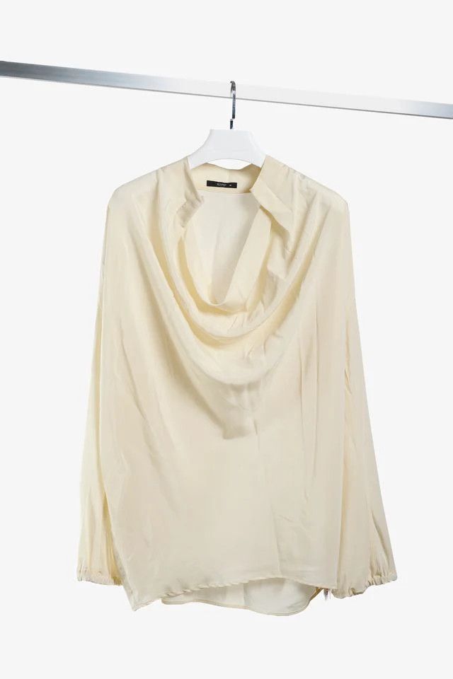 Etro Etro Cream Silk Cowl Neck Tunic Size M / US 6-8 / IT 42-44 - 1 Thumbnail