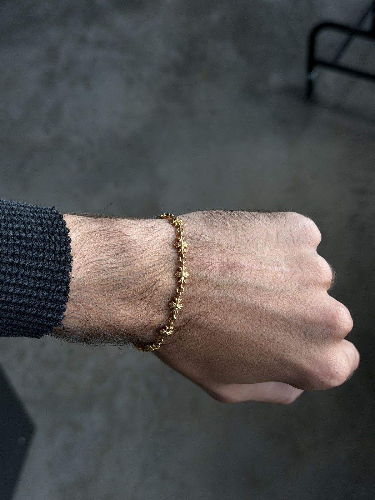Chrome Hearts Chrome Hearts 22K gold Tiny e Bracelet 7.5 Inch Size ONE SIZE - 2 Thumbnail