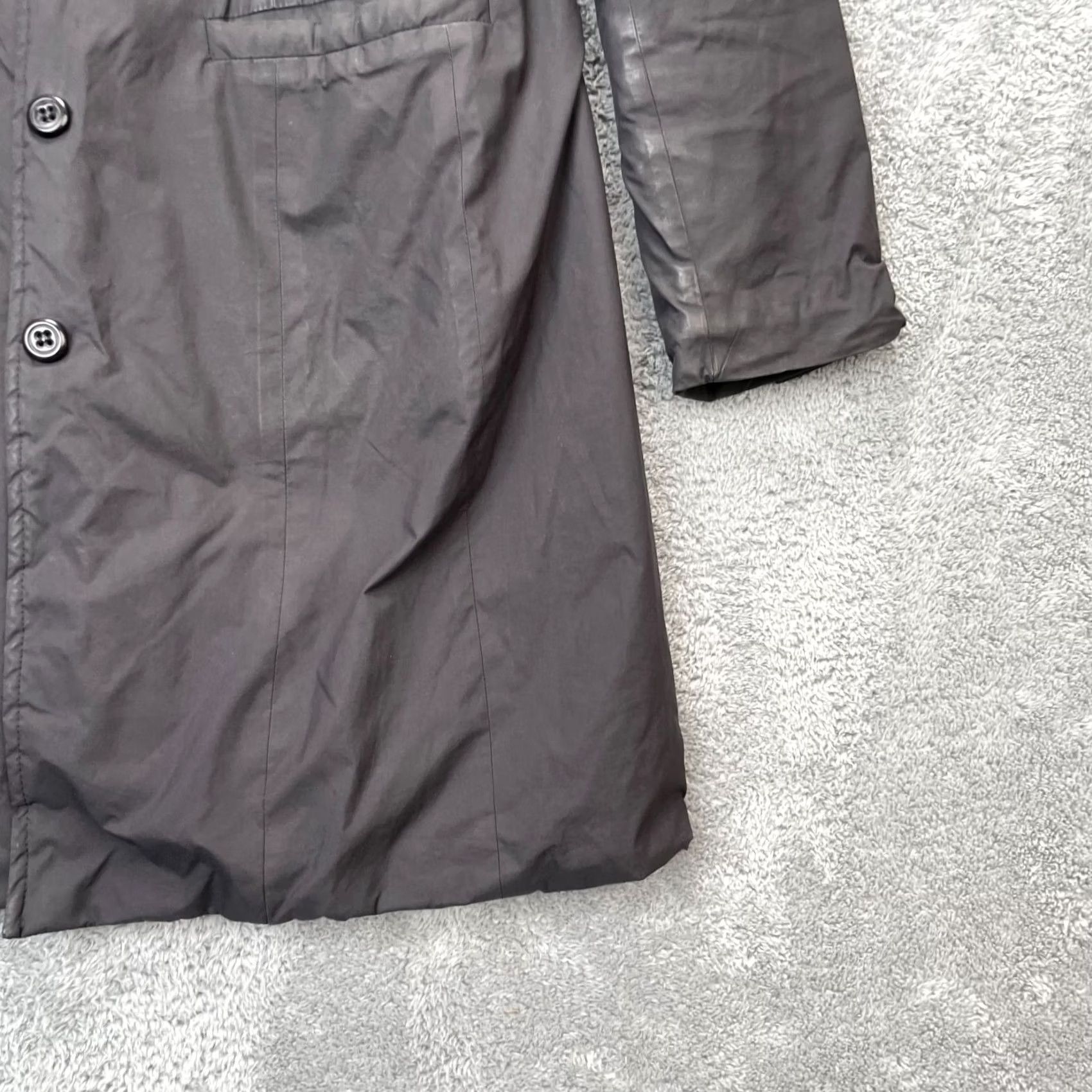 Max Mara VINTAGE Weekend Max Mara Jacket Women 8 Black Coat Lined Mock Button Front Long Weekend Insulate Size M / US 6-8 / IT 42-44 - 2 Thumbnail