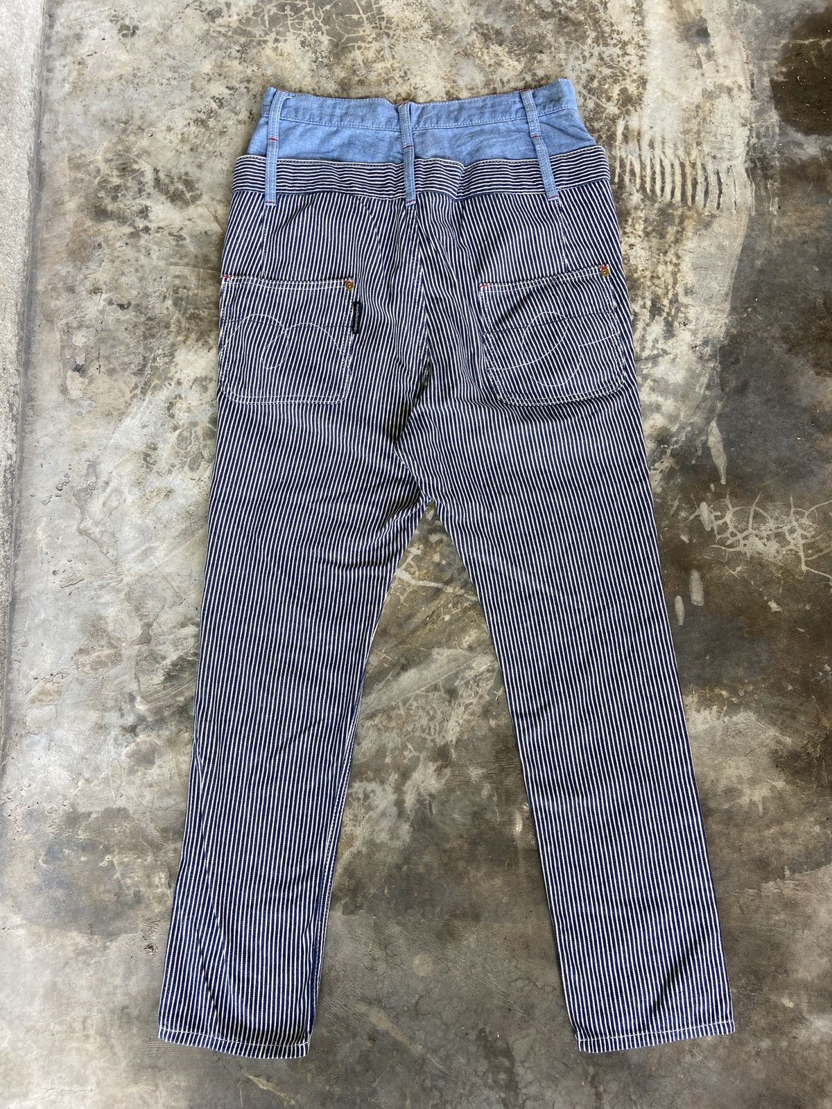 Issey Miyake × Japanese Brand × mercibeaucoup Doublewaist Hickory Stripe Mercibeaucoup Pant Size US 30 / EU 46 - 15 Thumbnail