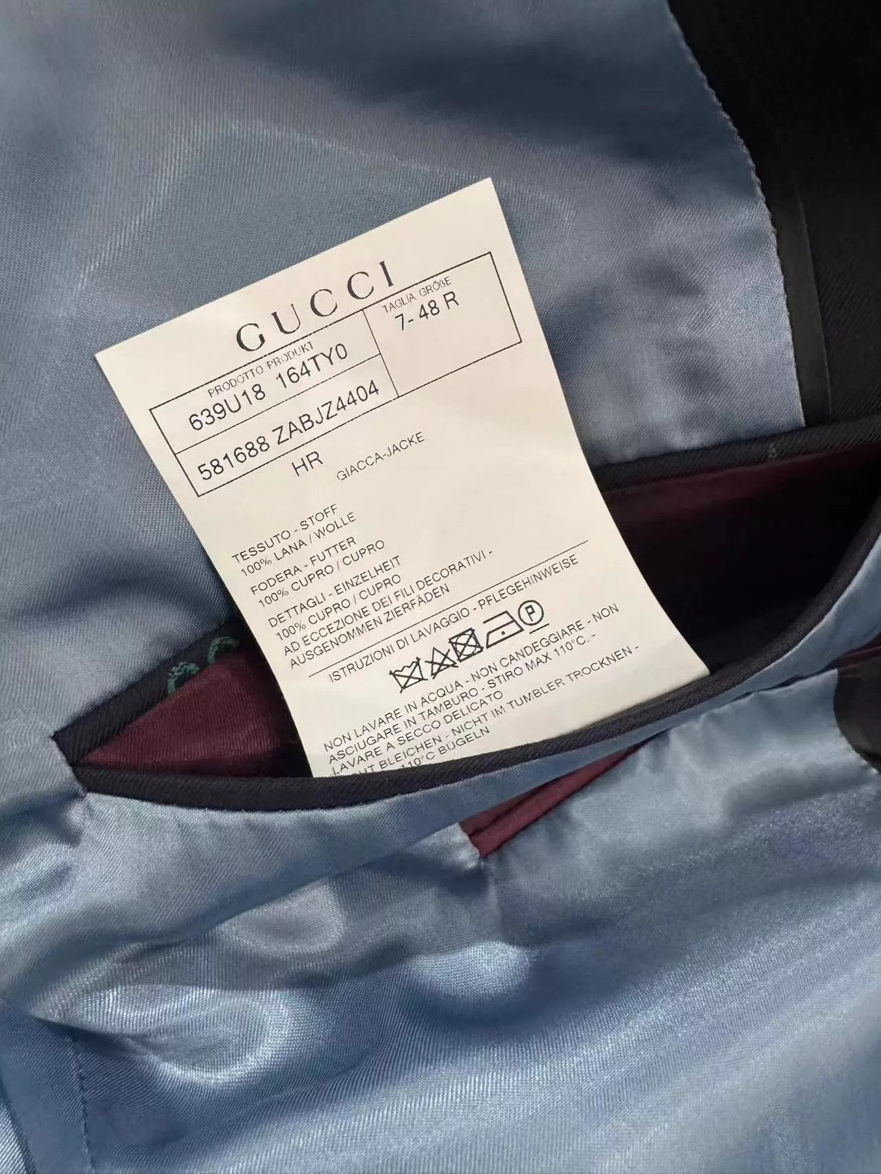 Gucci Gucci Men's Unworn Suit Size 48R - 3 Thumbnail