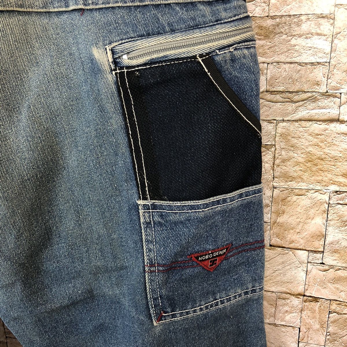Hobo Hobo Blue Denim utility Cargo Multipocket Pants #A433 Size US 30 / EU 46 - 22 Thumbnail