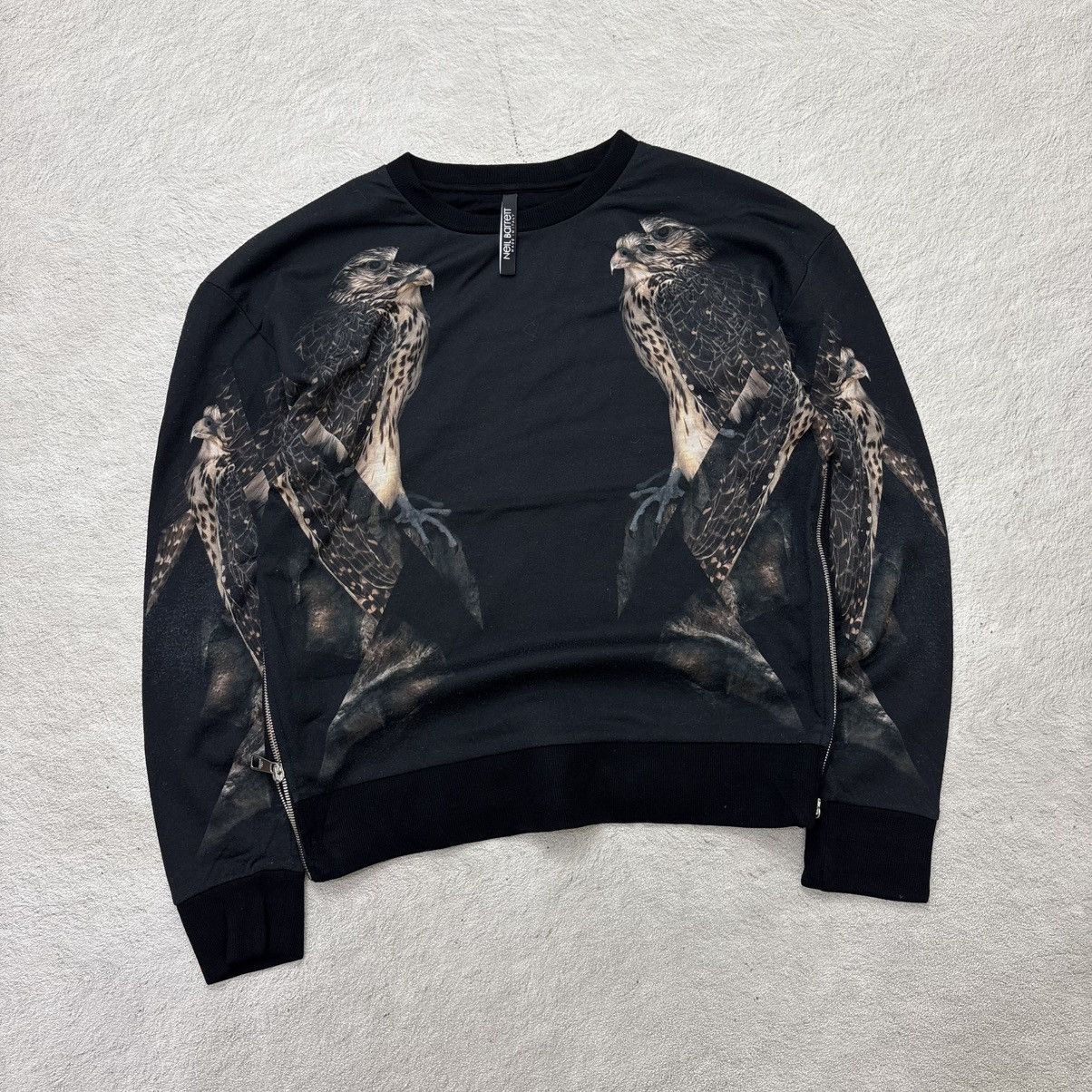 Neil Barrett Neill barret sweatshirt eagle print boxy fit Size US M / EU 48-50 / 2 - 1 Thumbnail