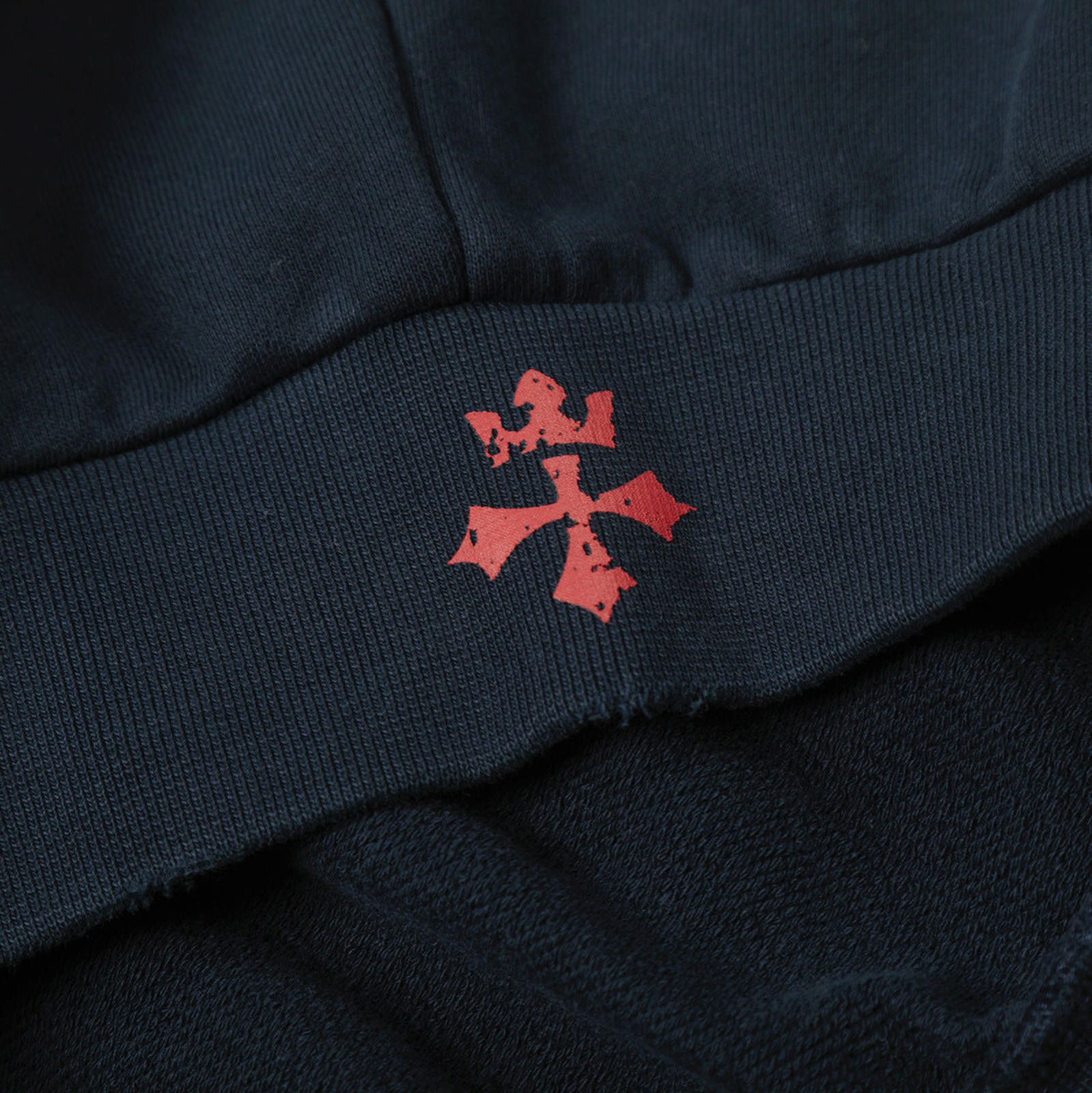 Other Navy Distressed Zip-Up Hoodie Size US M / EU 48-50 / 2 - 2 Thumbnail