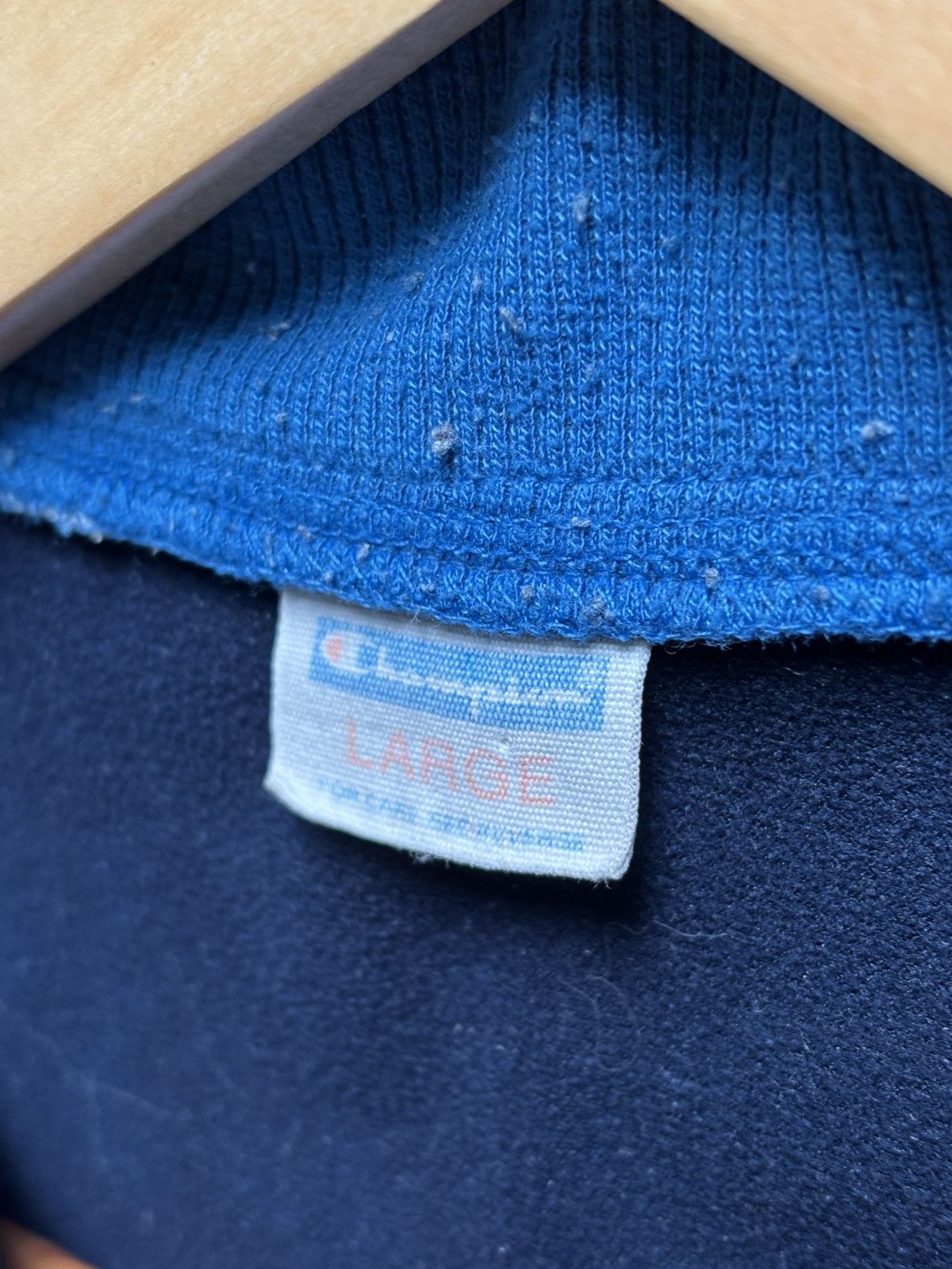 Champion Vintage 80s / 90s Champion Track Jacket Black Blue White Size US L / EU 52-54 / 3 - 8 Thumbnail
