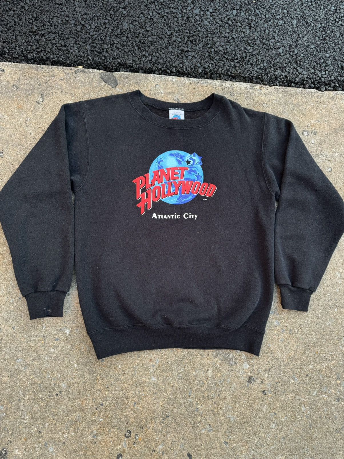 Band Tees × Planet Hollywood × Vintage Planet Hollywood Vintage 90’s Retro Logo Sweatshirt Size US M / EU 48-50 / 2 - 1 Thumbnail