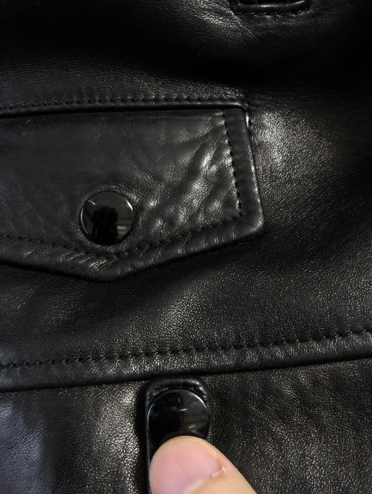 Saint Laurent Paris × Yves Saint Laurent Saint Laurent Paris Biker Leather Jacket Black zipper Size US M / EU 48-50 / 2 - 5 Thumbnail