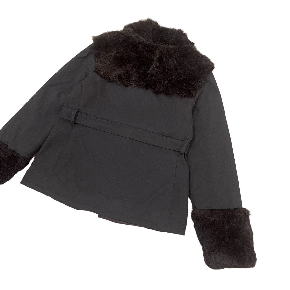 Moncler 🔥Moncler Down Faux Fur Collar Sleeve Zipper Jacket Size M / US 6-8 / IT 42-44 - 14 Thumbnail