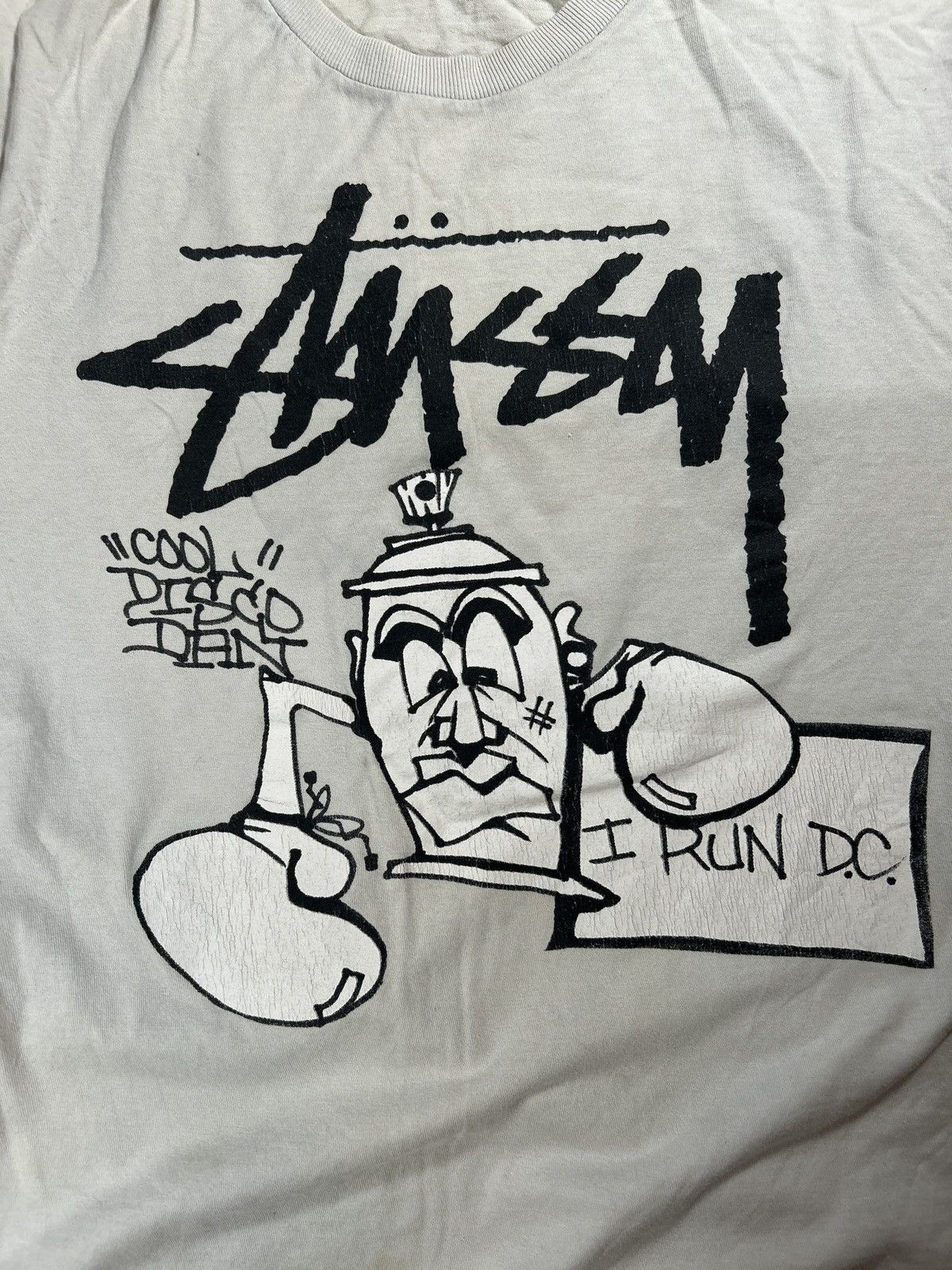Stussy T-shirt Stussy x Cool Disco Dan I Run D.C. Spray Can Size US M / EU 48-50 / 2 - 4 Thumbnail