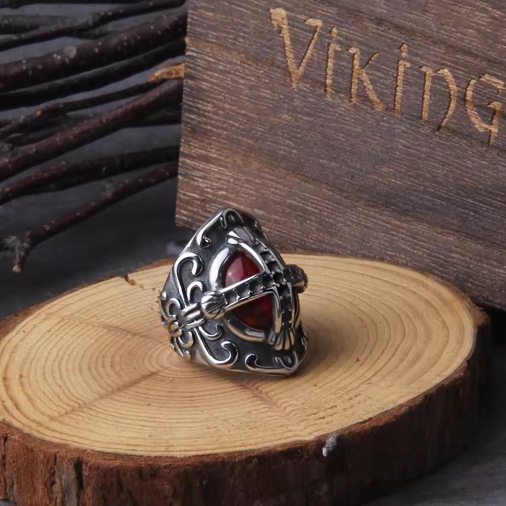 Jewelry Cross Shape Ring ( size 7 to 13 ) Size ONE SIZE - 3 Thumbnail