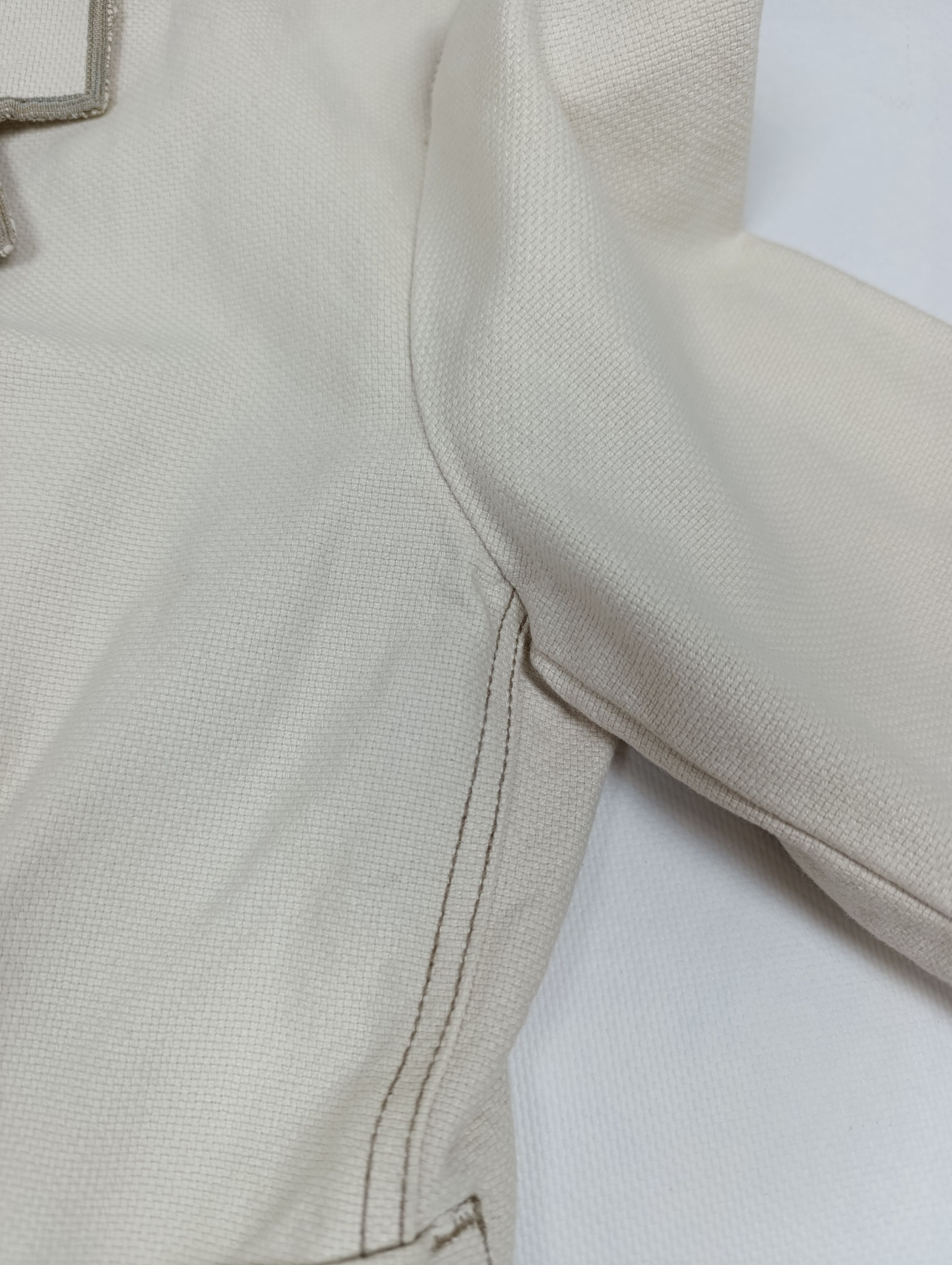 Marithe + Francois Girbaud VINTAGE MARITHE FRANCOIS GIRBAUD CANVAS FRAYED BLAZER JACKET Size M / US 6-8 / IT 42-44 - 5 Thumbnail
