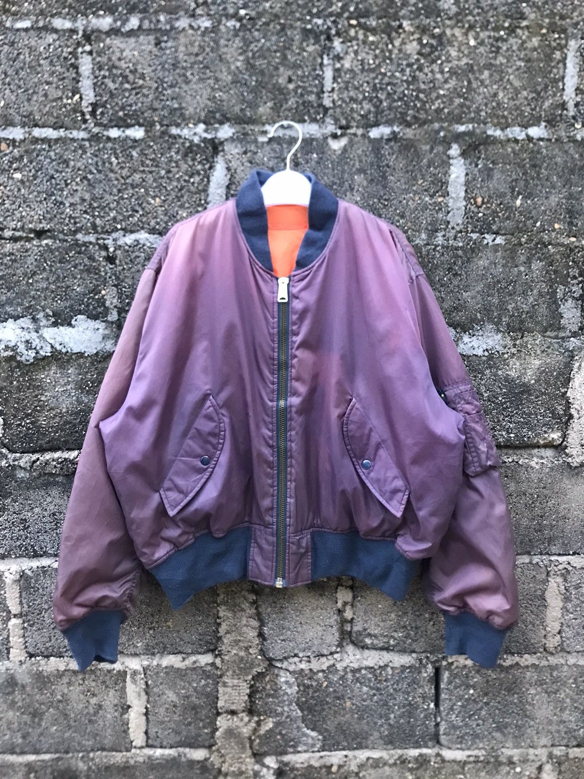 Japanese Brand × Vintage ⚡️Vintage Gavial Distressed Bomber Jacket Size US L / EU 52-54 / 3 - 1 Thumbnail